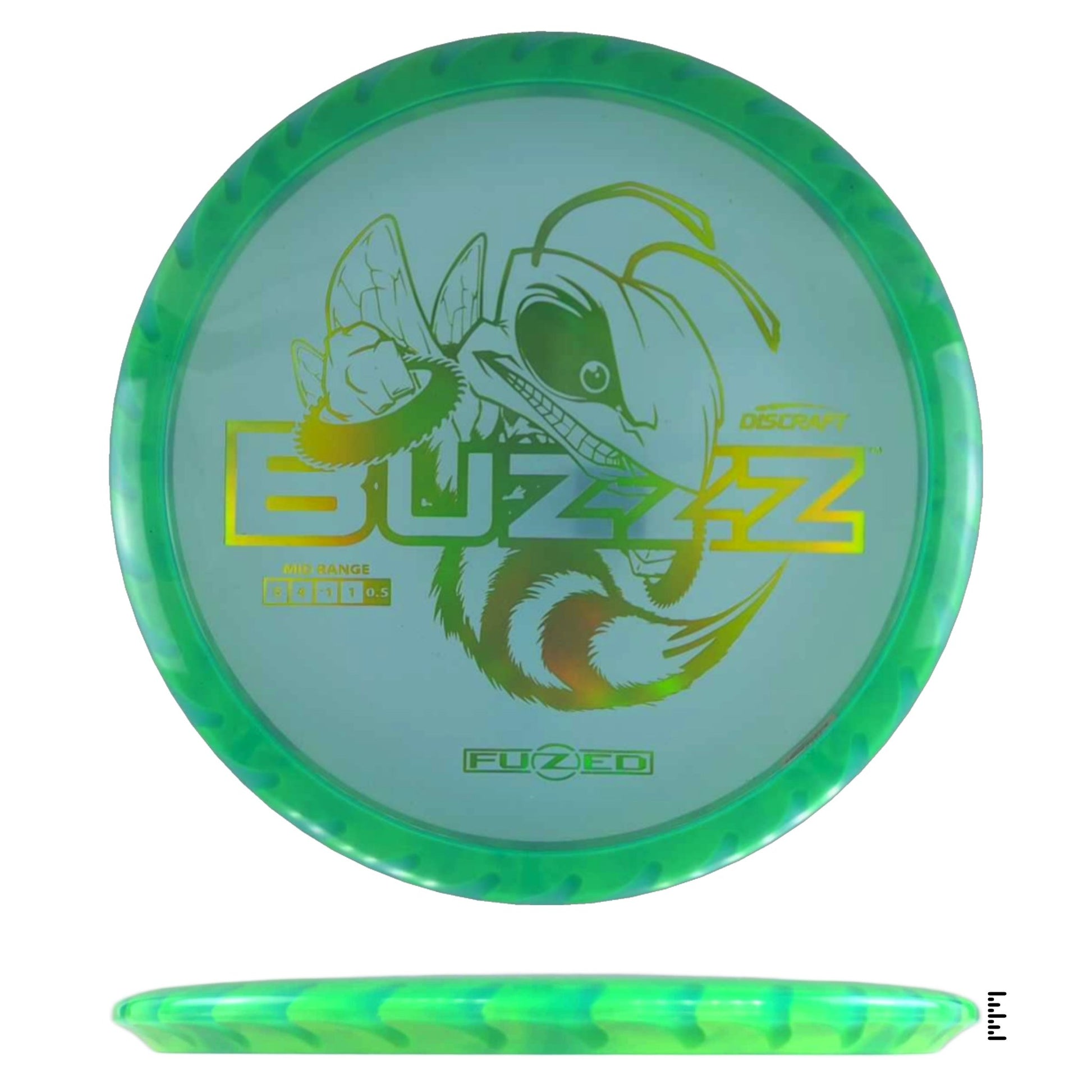 Discraft Fuzed Line Buzzz Saw Pattern (Buzzzsaw) - Light Blue / Light Green - Powergrip USA