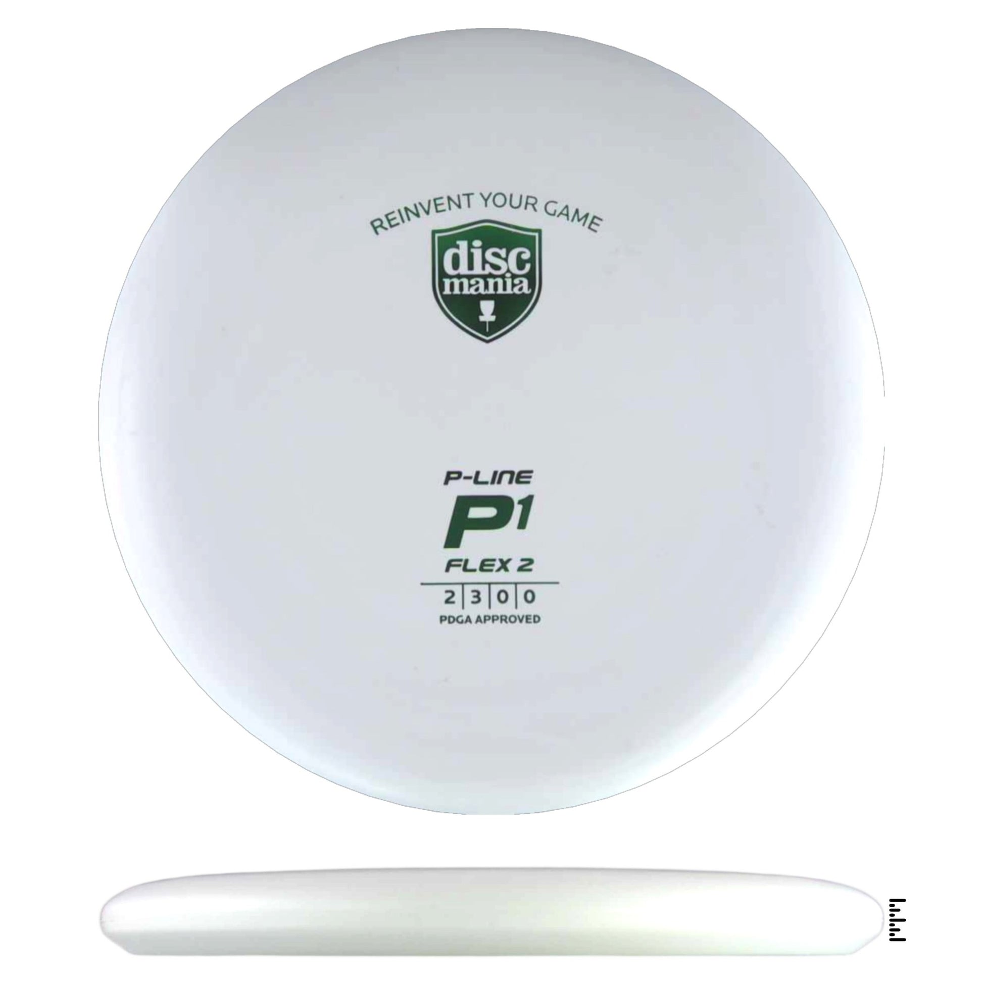 Discmania P - Line Flex 2 P1 - White - Powergrip USA