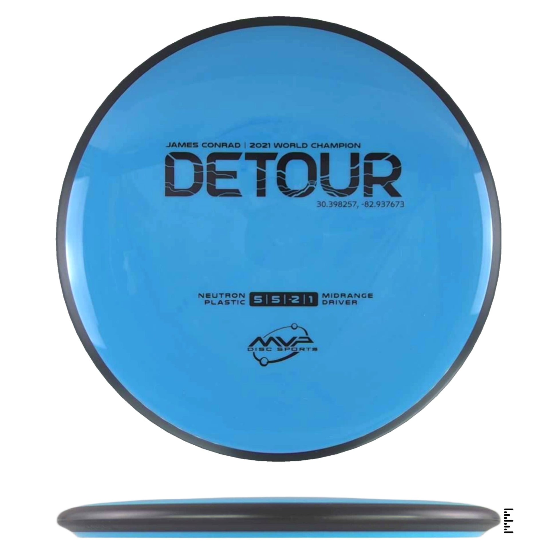 MVP Disc Sports Neutron Detour - Sky Blue - Powergrip USA