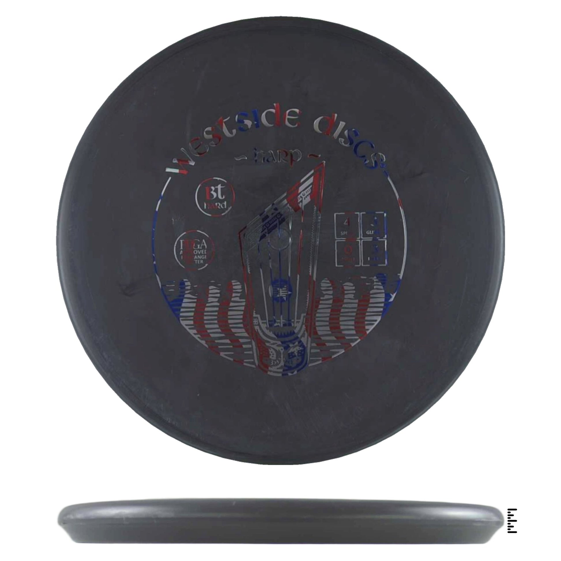 Westside Discs BT Soft Harp - Black - Powergrip USA