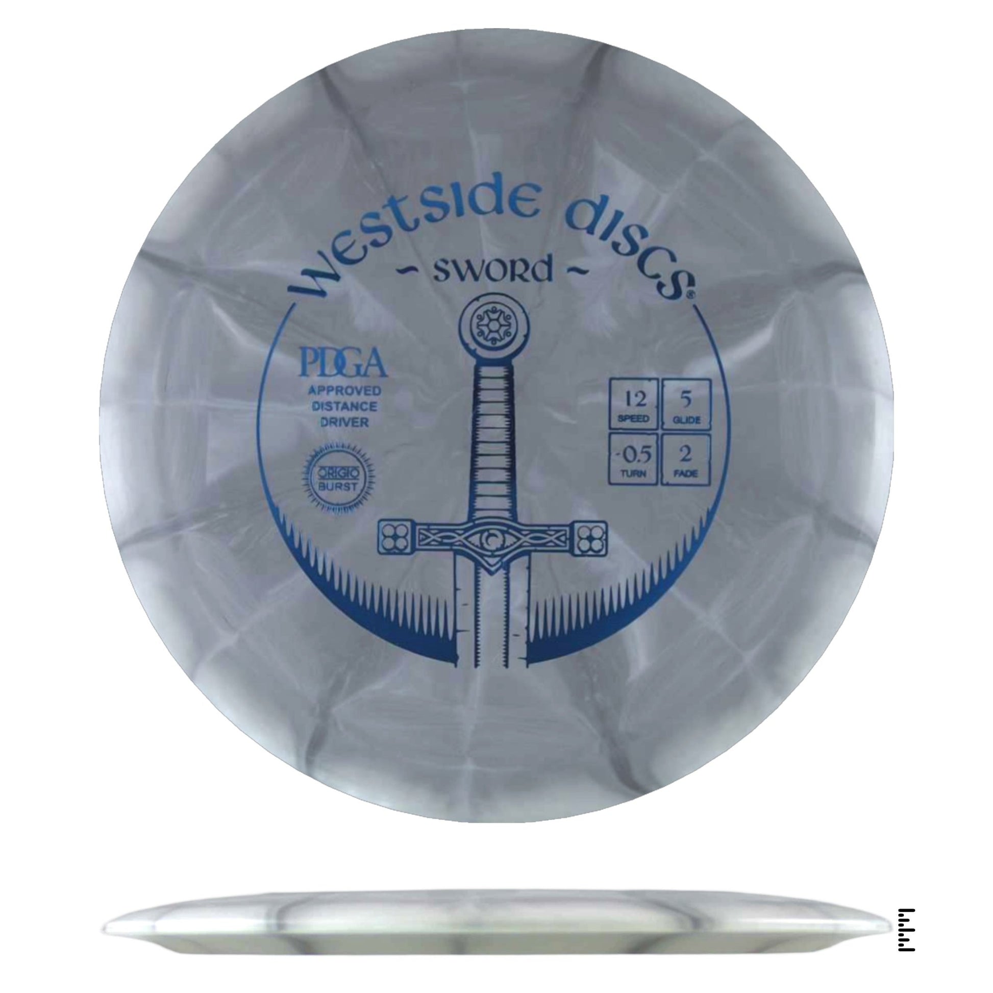 Westside Discs BT Origio Burst Sword - Gray - Powergrip USA