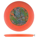Disc golf disc with ART STATE graphic