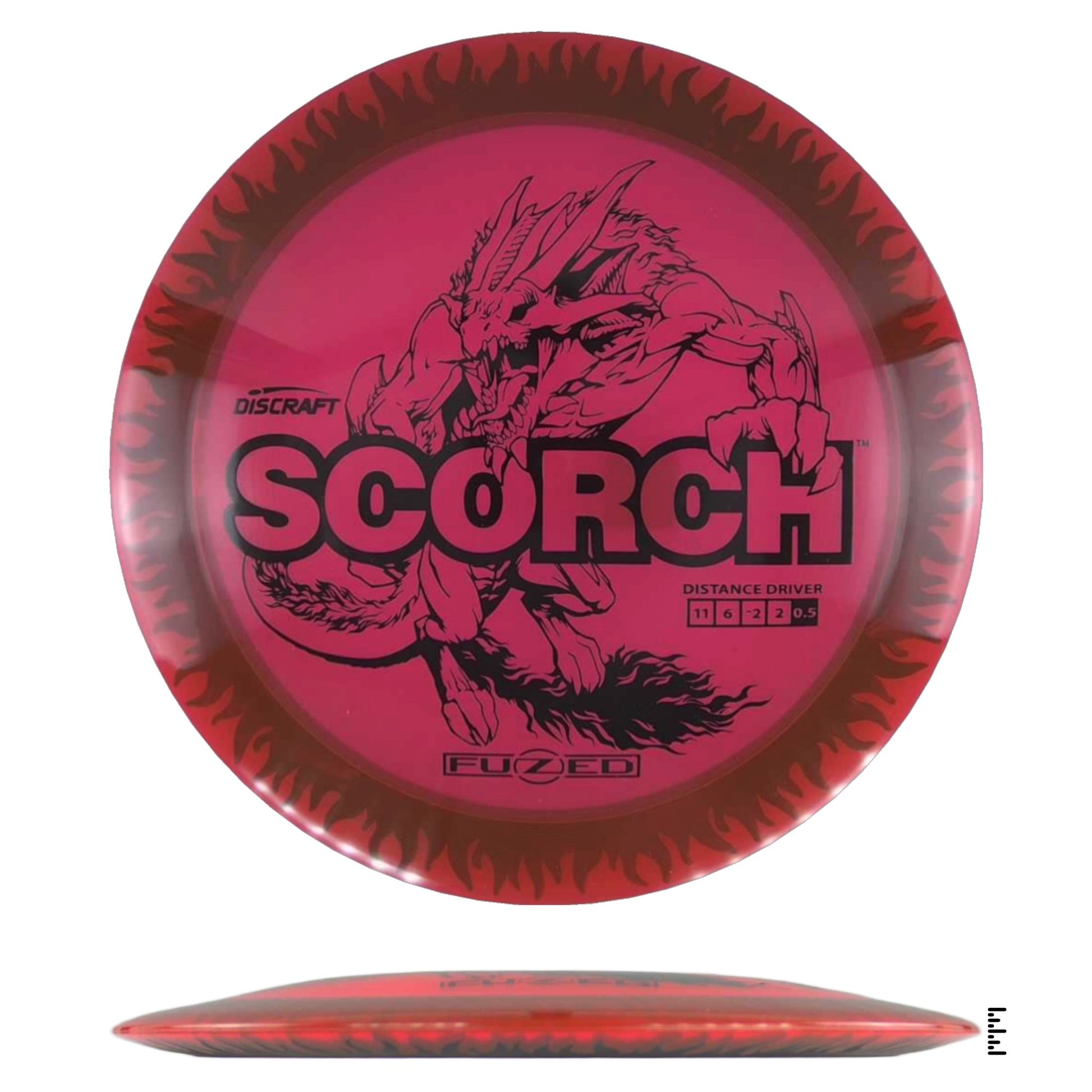 Discraft Fuzed Line Scorch - Red / Black - Powergrip USA