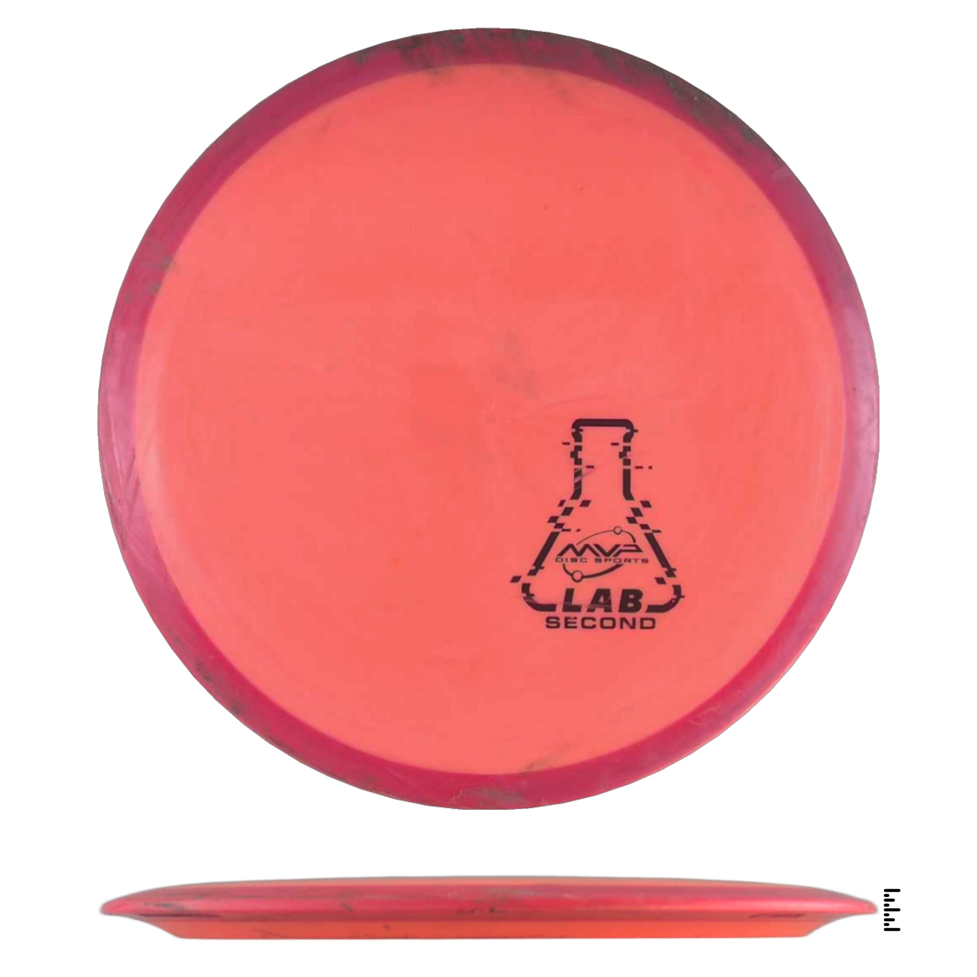 Red MVP Lab Second disc golf disc
