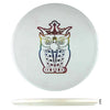 Disc golf disc with owl graphic