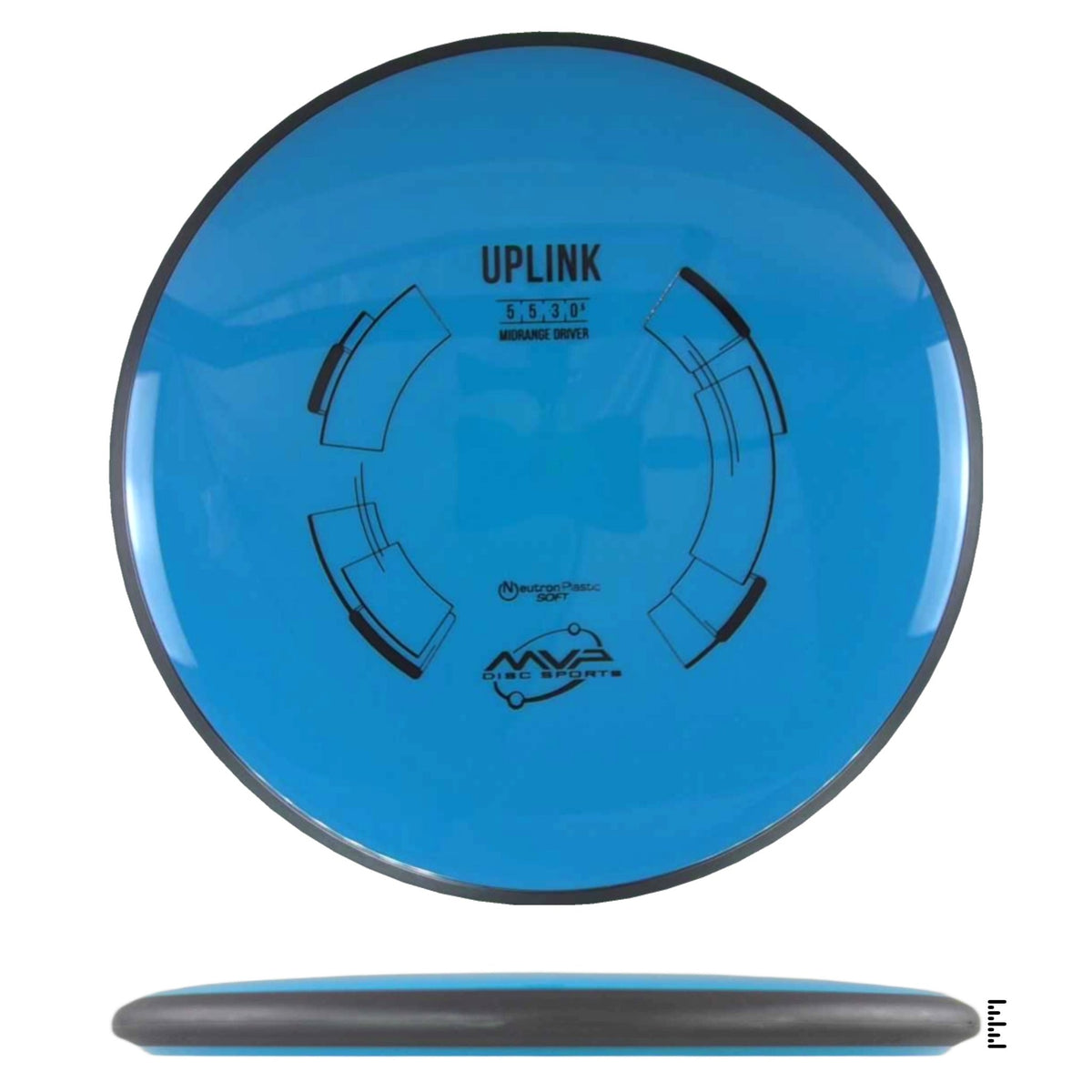 Blue Upling Disc MVP Disc Sports Neutron Soft Uplink Midrange | Disc Golf