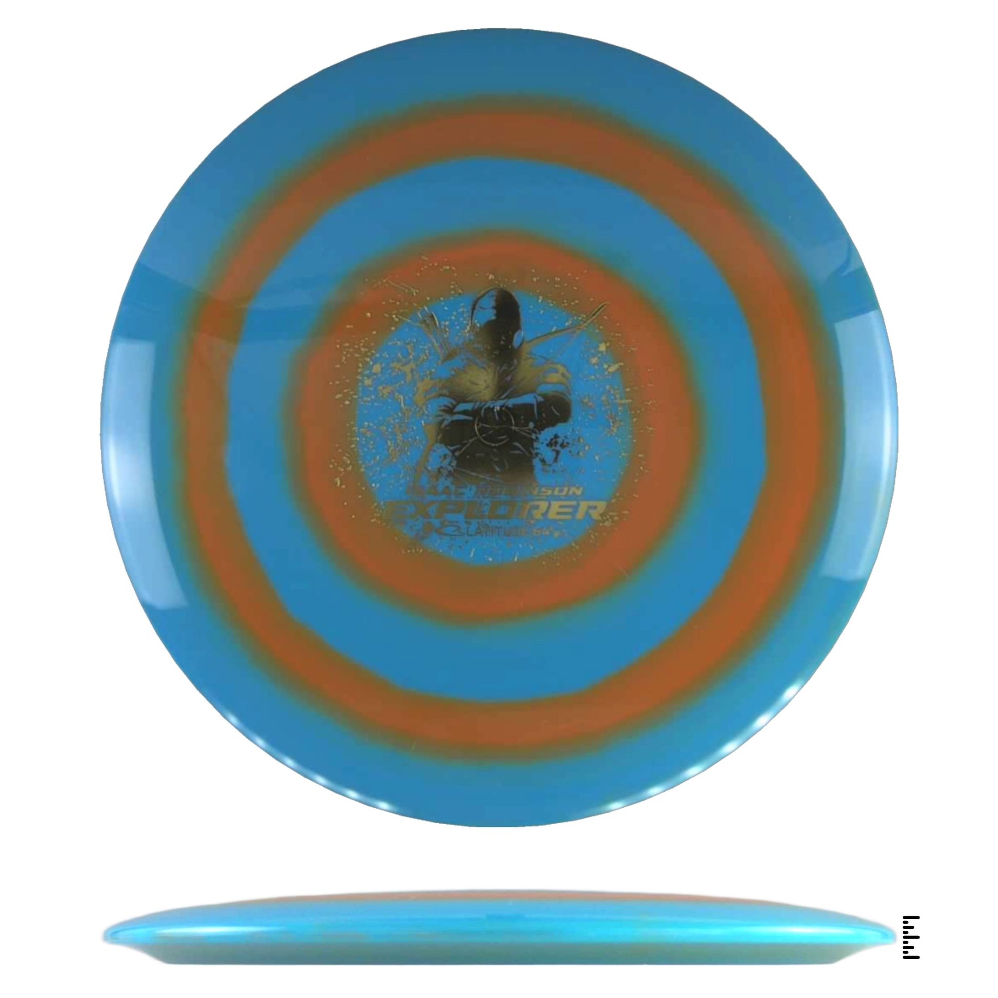 Latitude 64 Gold Bullseye Explorer - Isaac Robinson Team Series 2025 - Orange / Blue - Powergrip USA