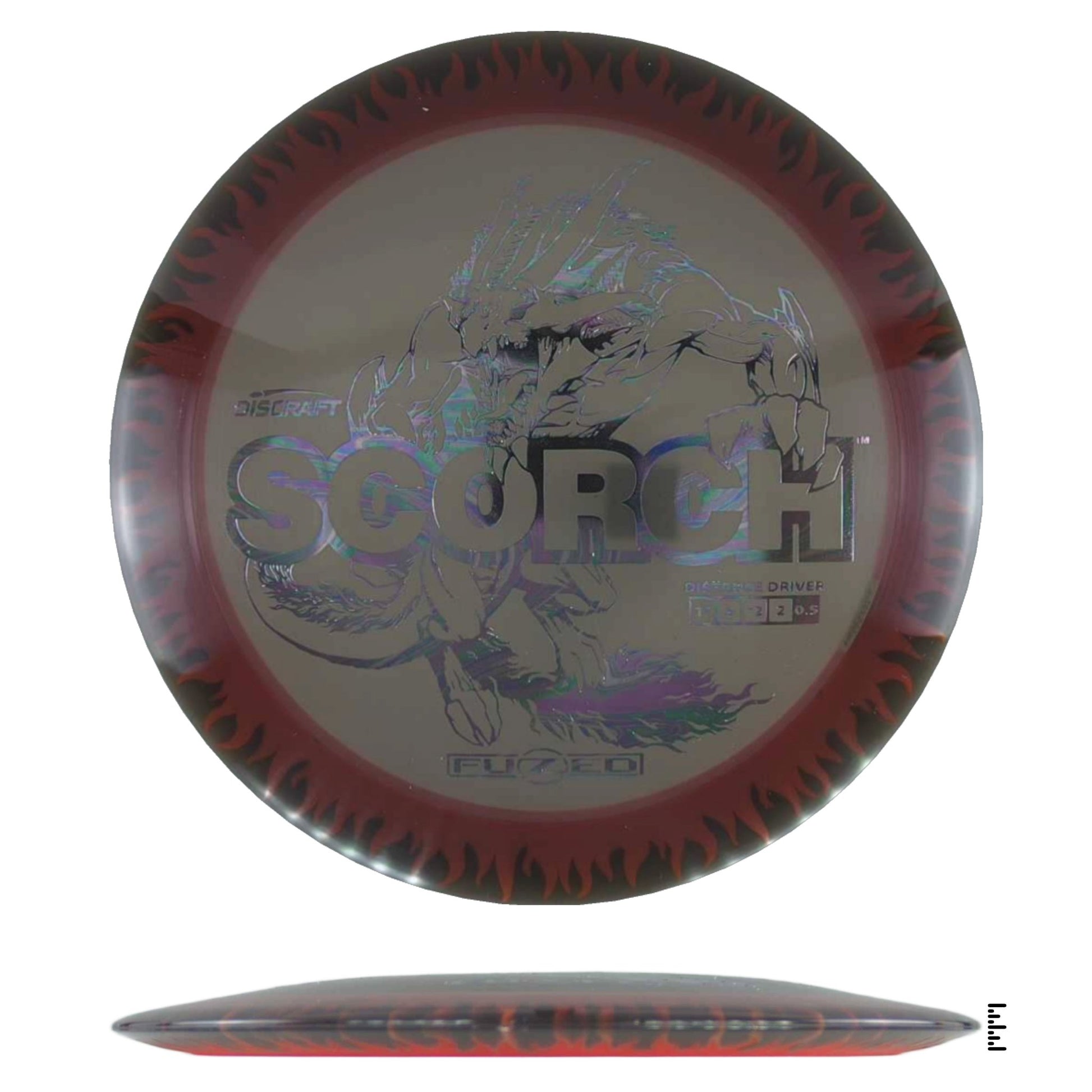 Discraft Fuzed Line Scorch - Black / Orange - Powergrip USA