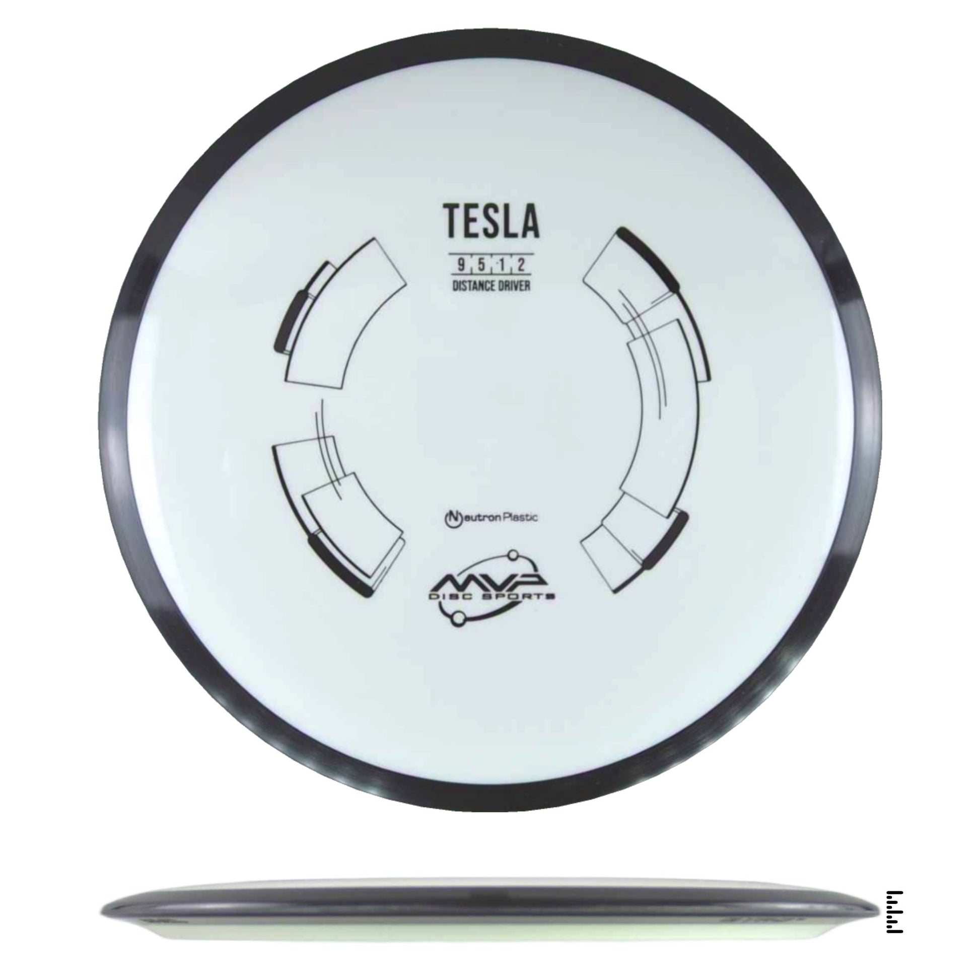 MVP Disc Sports Neutron Tesla - White - Powergrip USA