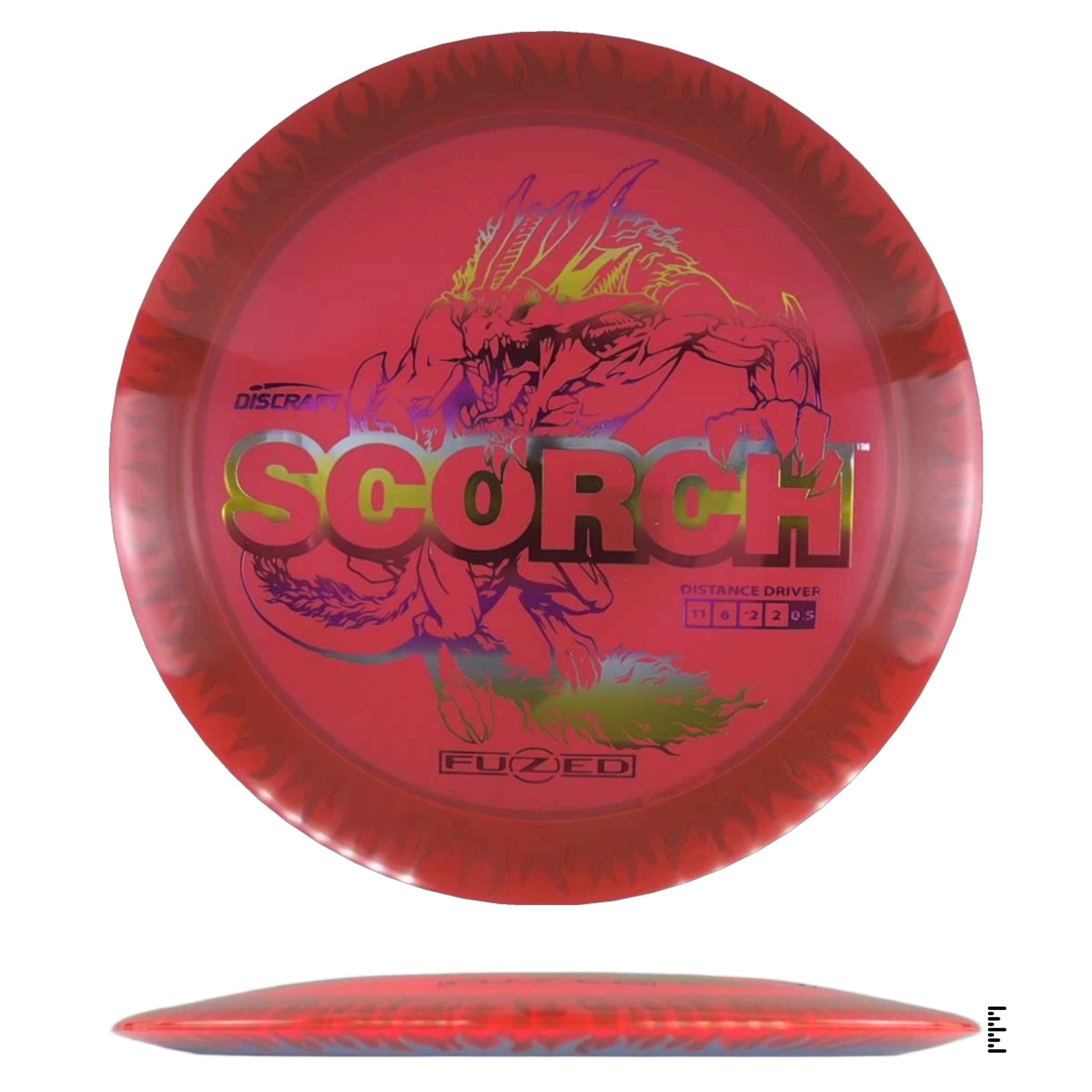 Discraft Fuzed Line Scorch - Red / Blue - Powergrip USA