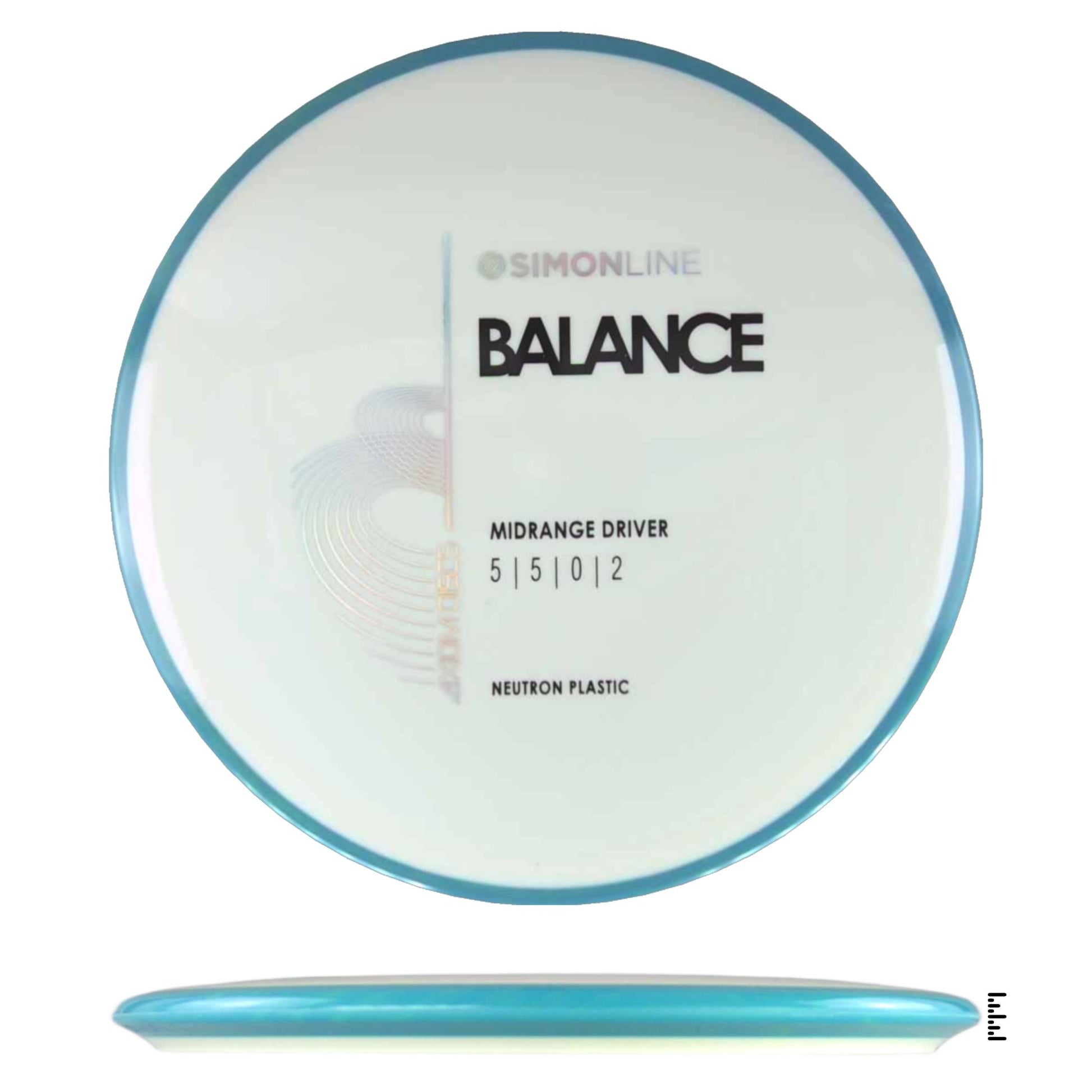 Axiom Discs Neutron Balance - White / Teal - Powergrip USA