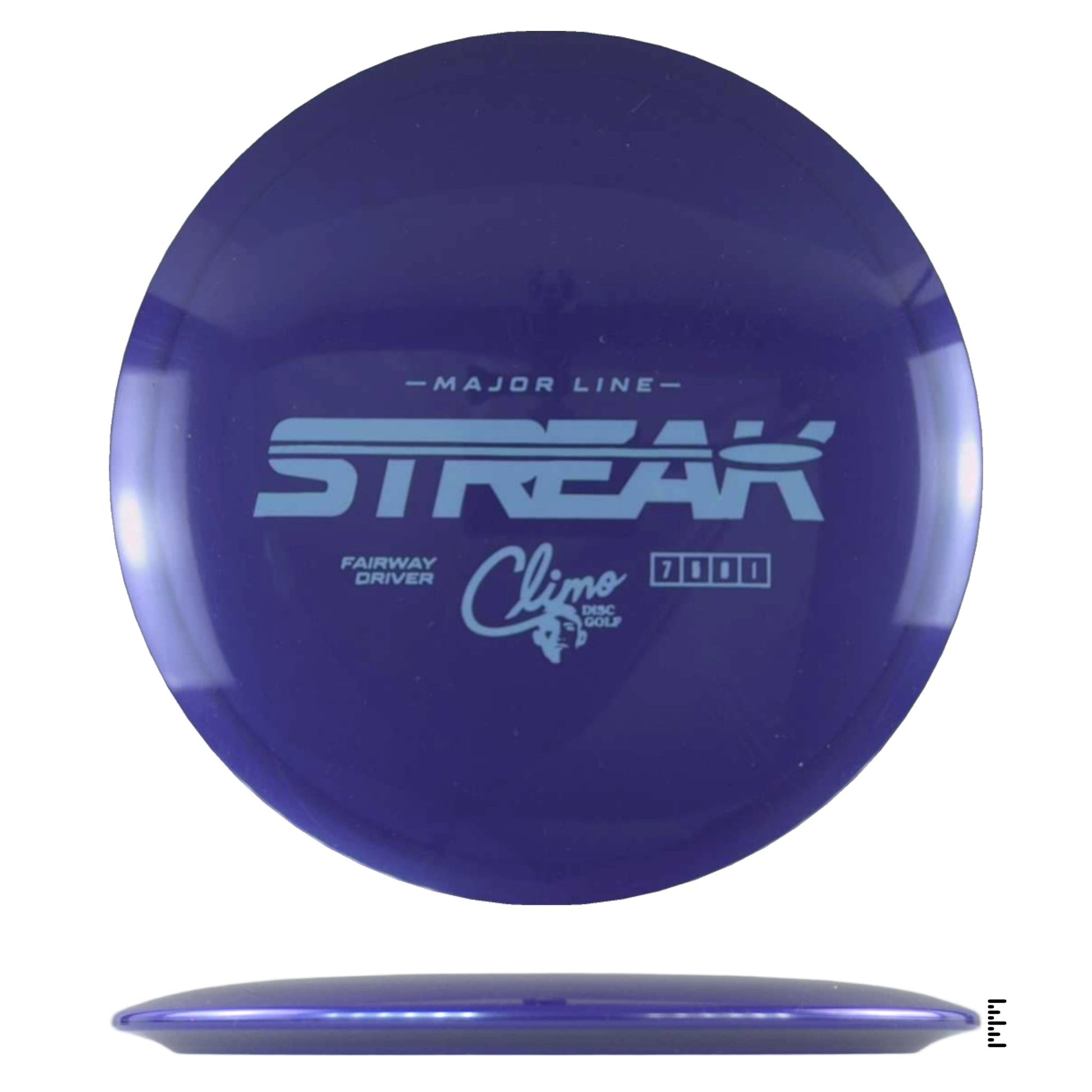 Climo Disc Golf Major Line Streak - Dark Violet - Powergrip USA