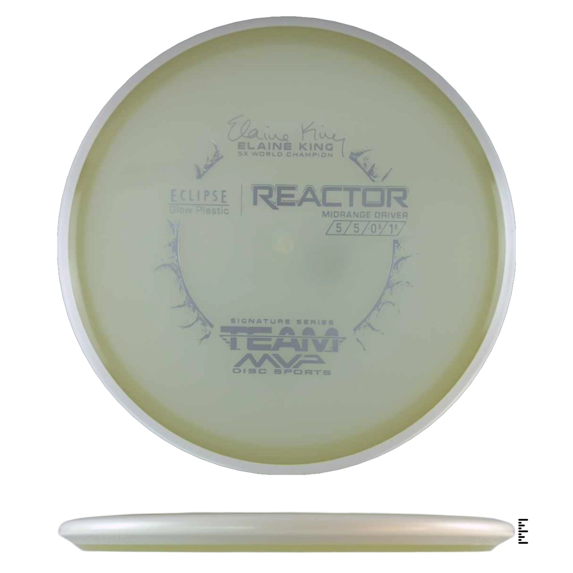MVP Disc Sports Eclipse Reactor Elaine King Signature Series - White - Powergrip USA