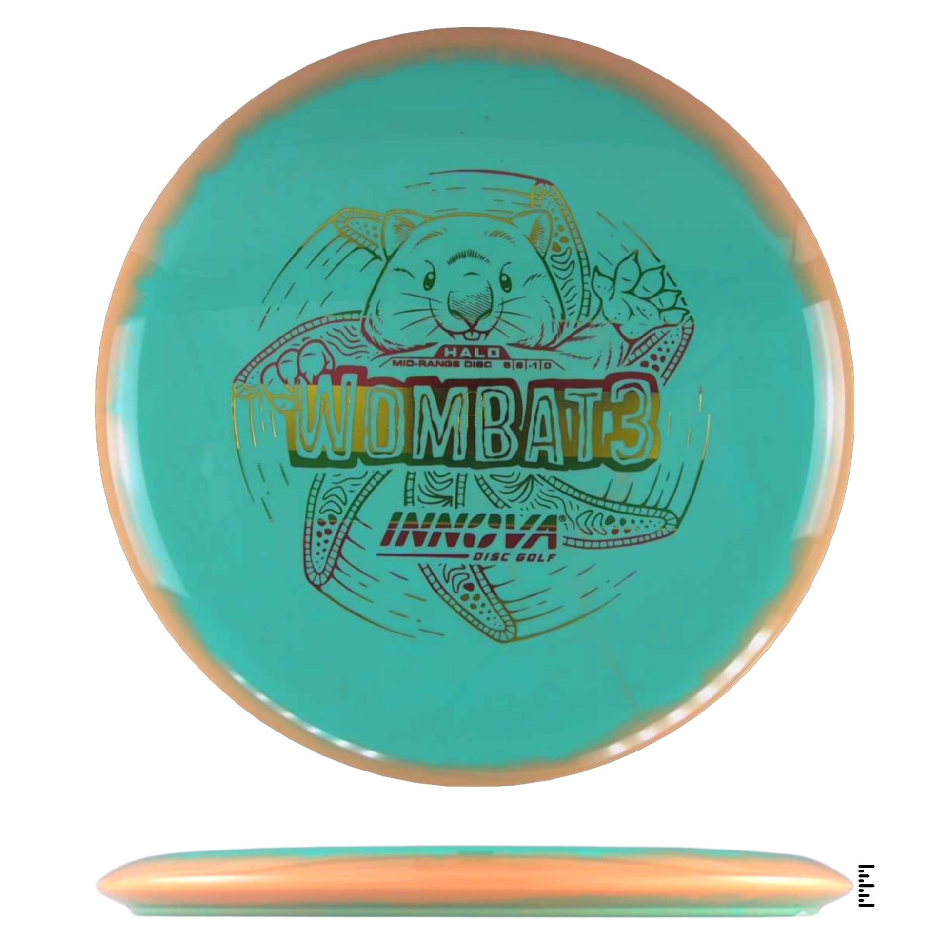 Innova Halo Star Wombat3 - Turquoise / Peach - Powergrip USA