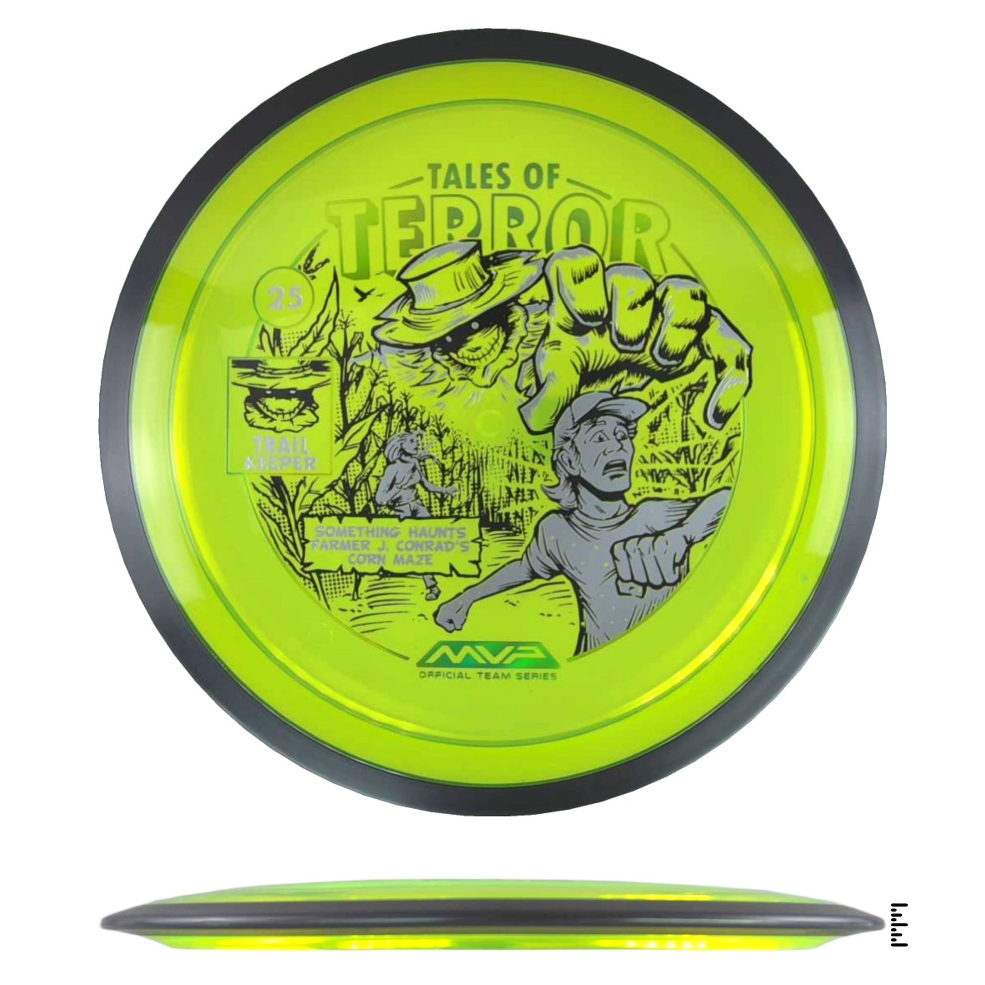 MVP Disc Sports Proton Trail - 2025 Halloween Special Edition - Fluorescent Yellow - Powergrip USA