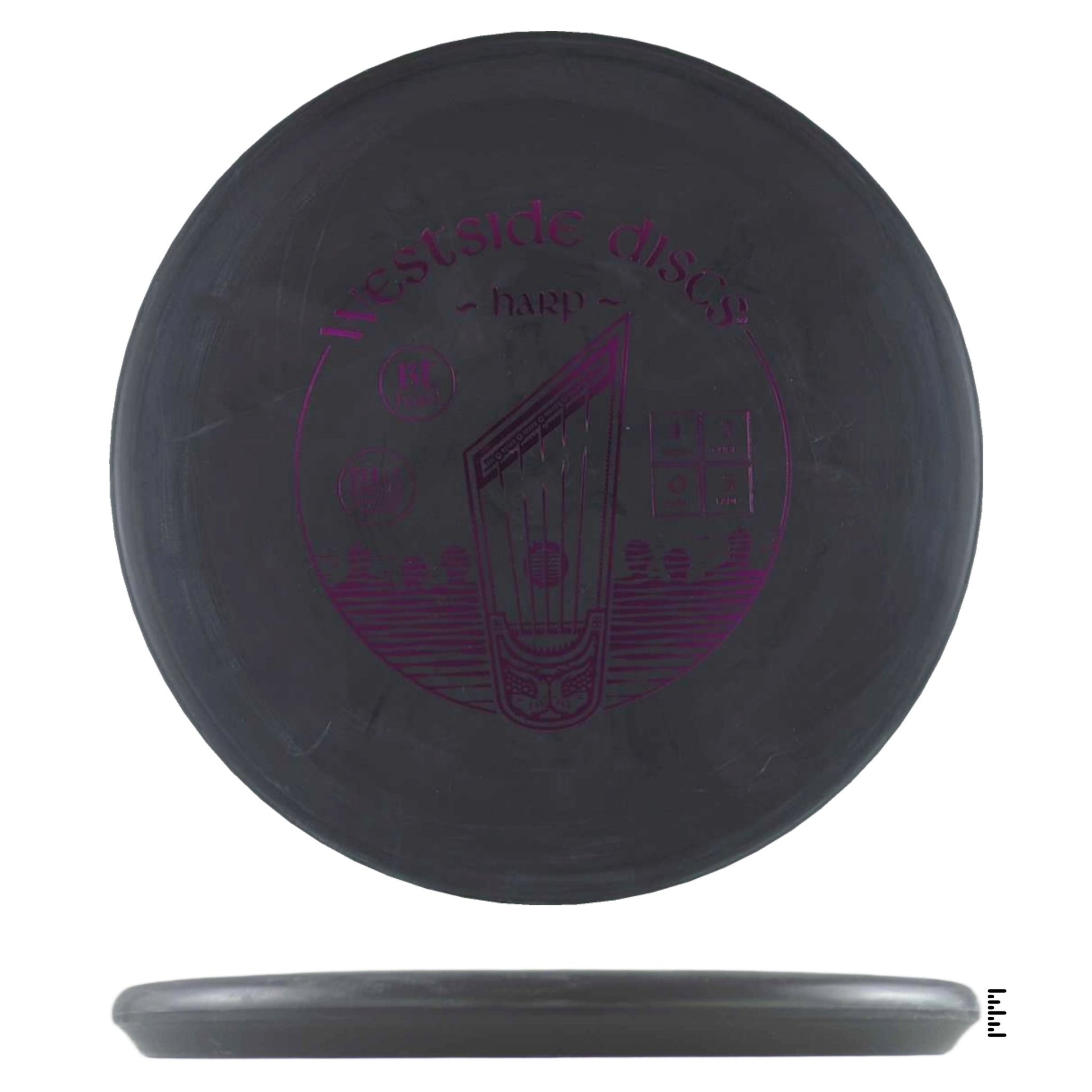 Westside Discs BT Soft Harp - Black - Powergrip USA