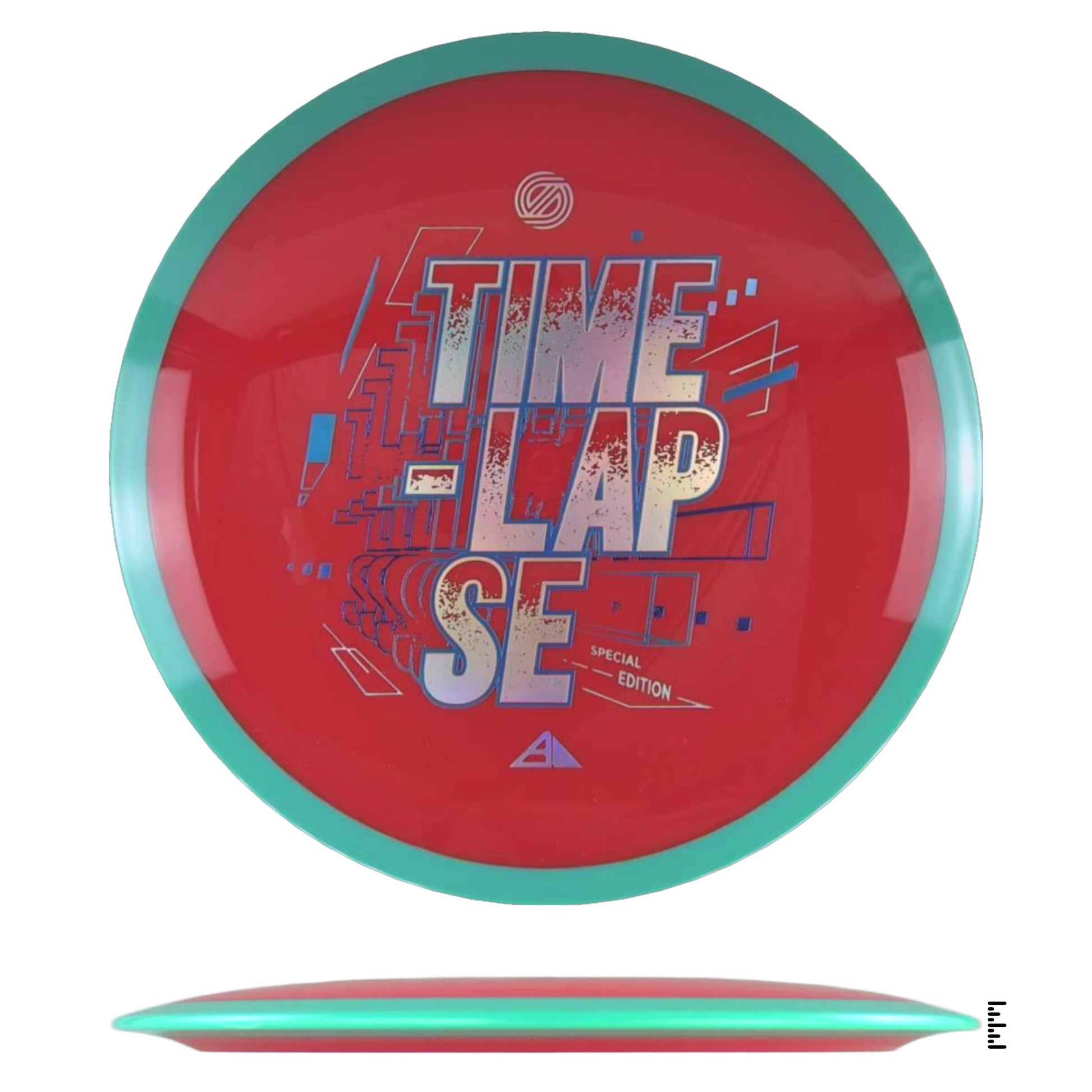 Axiom Discs Simon Line Neutron Time - Lapse Special Edition - Red / Turquoise - Powergrip USA