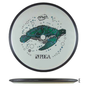 MVP disc golf disc with turtle design