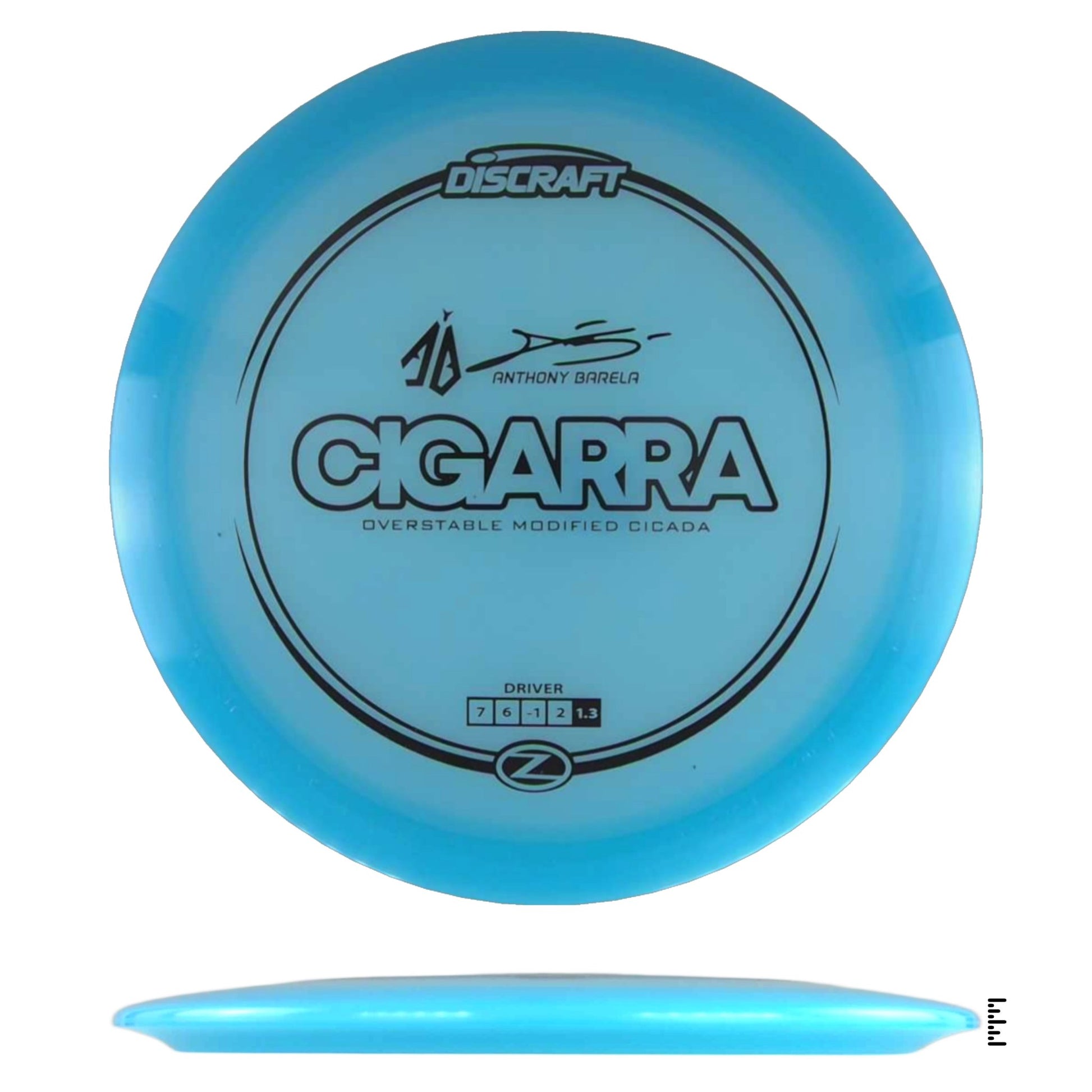 Discraft Z Line Cigarra - Anthony Barela - Sky Blue - Powergrip USA