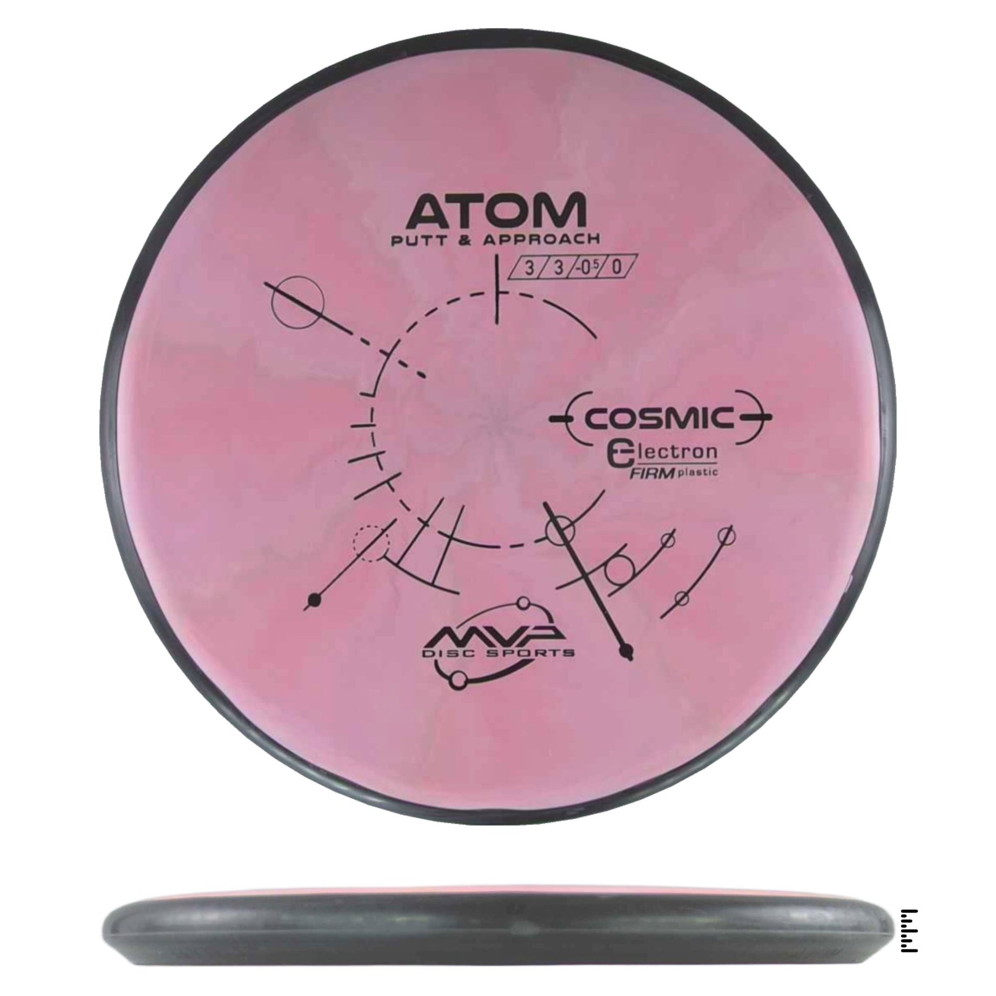 MVP Disc Sports Cosmic Electron Firm Atom - Pink - Powergrip USA