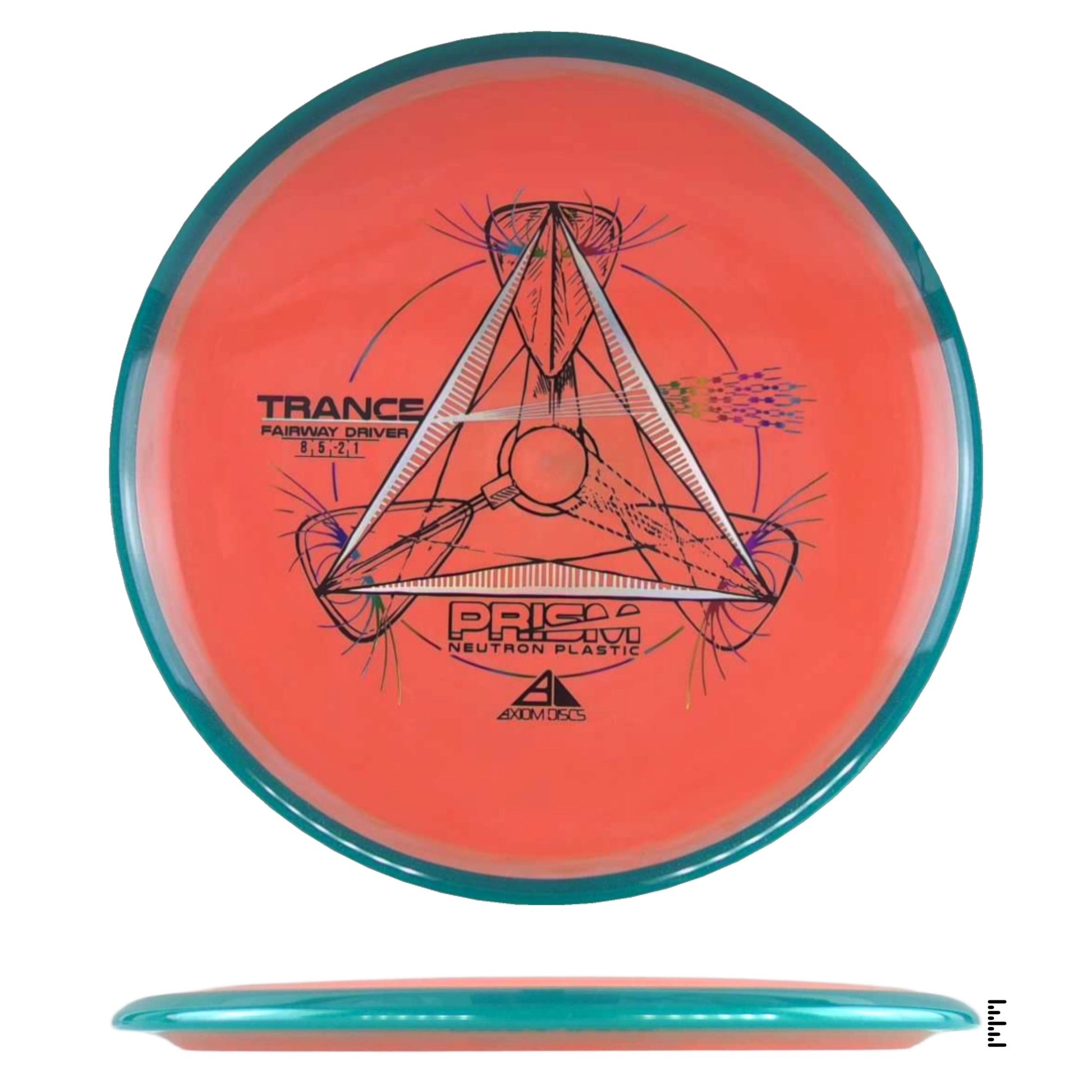 Axiom Discs Prism Neutron Trance - Orange / Teal - Powergrip USA
