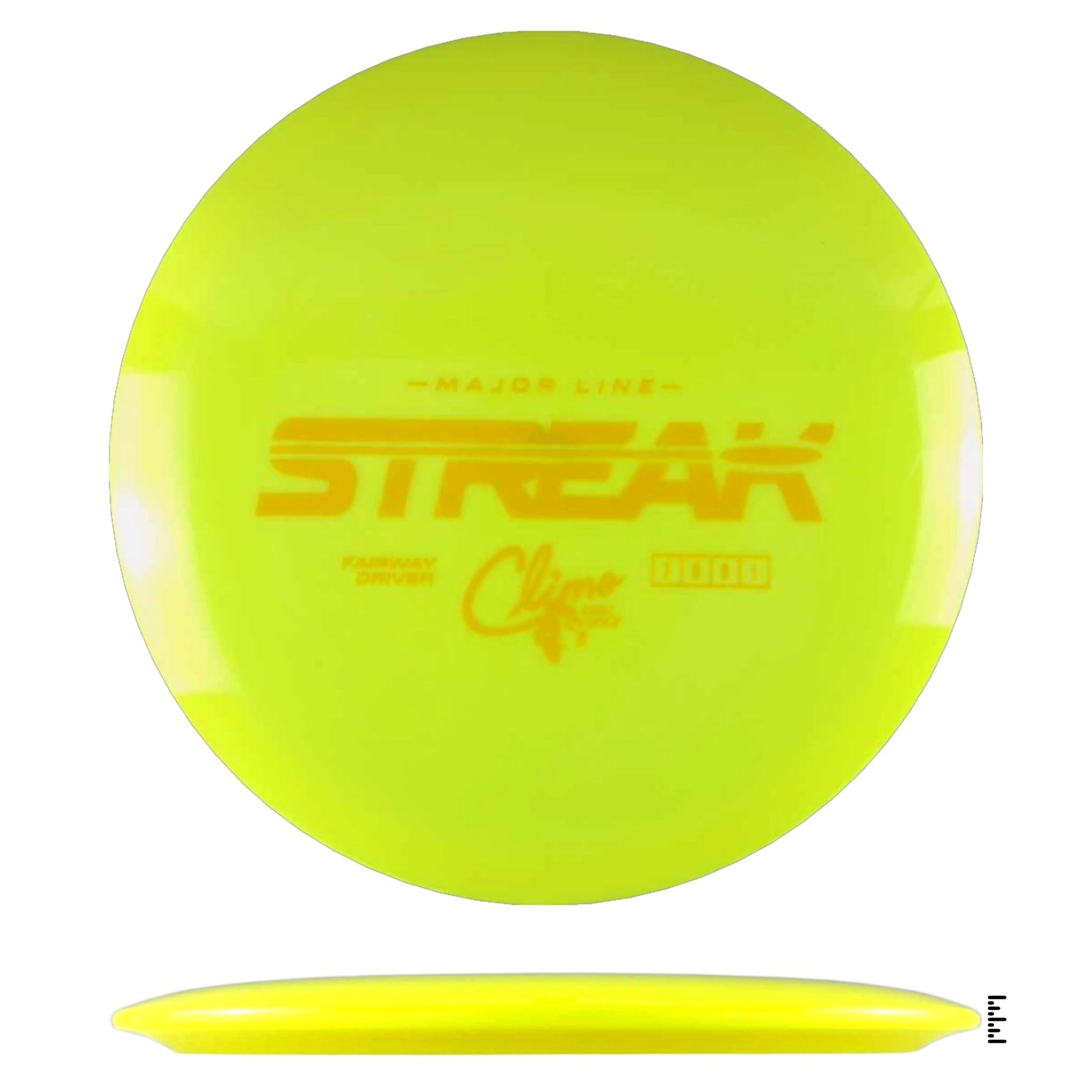 Climo Disc Golf Major Line Streak - Yellow - Powergrip USA