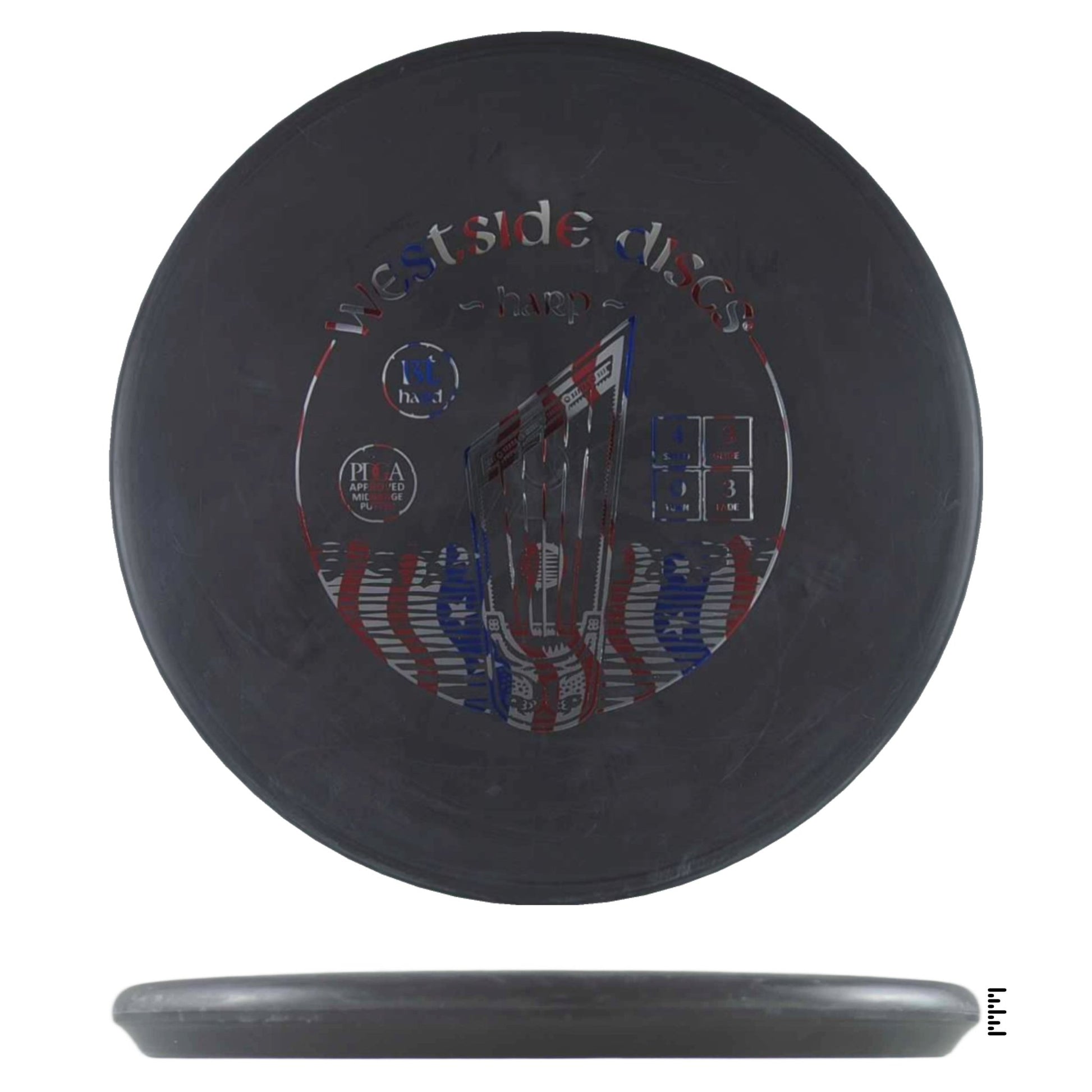 Westside Discs BT Soft Harp - Black - Powergrip USA