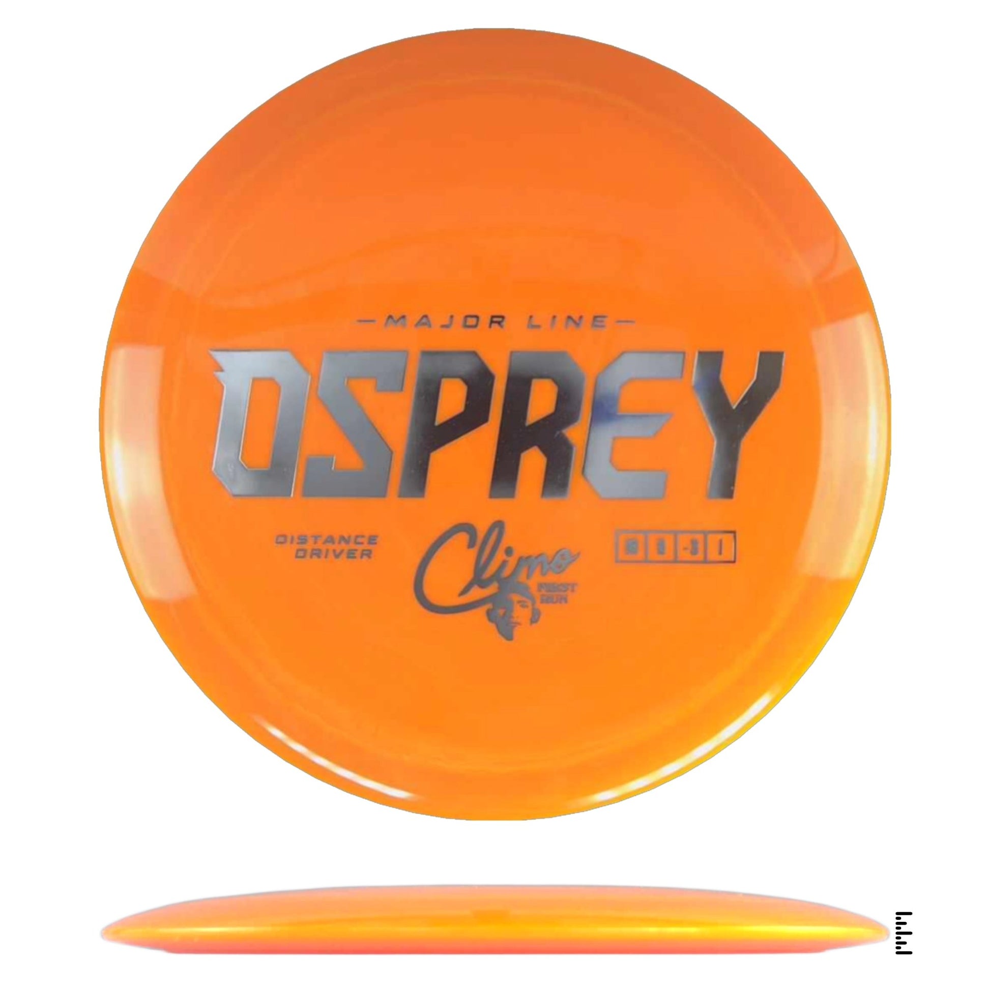 Climo Disc Golf Major Line Osprey First Run - Orange - Powergrip USA