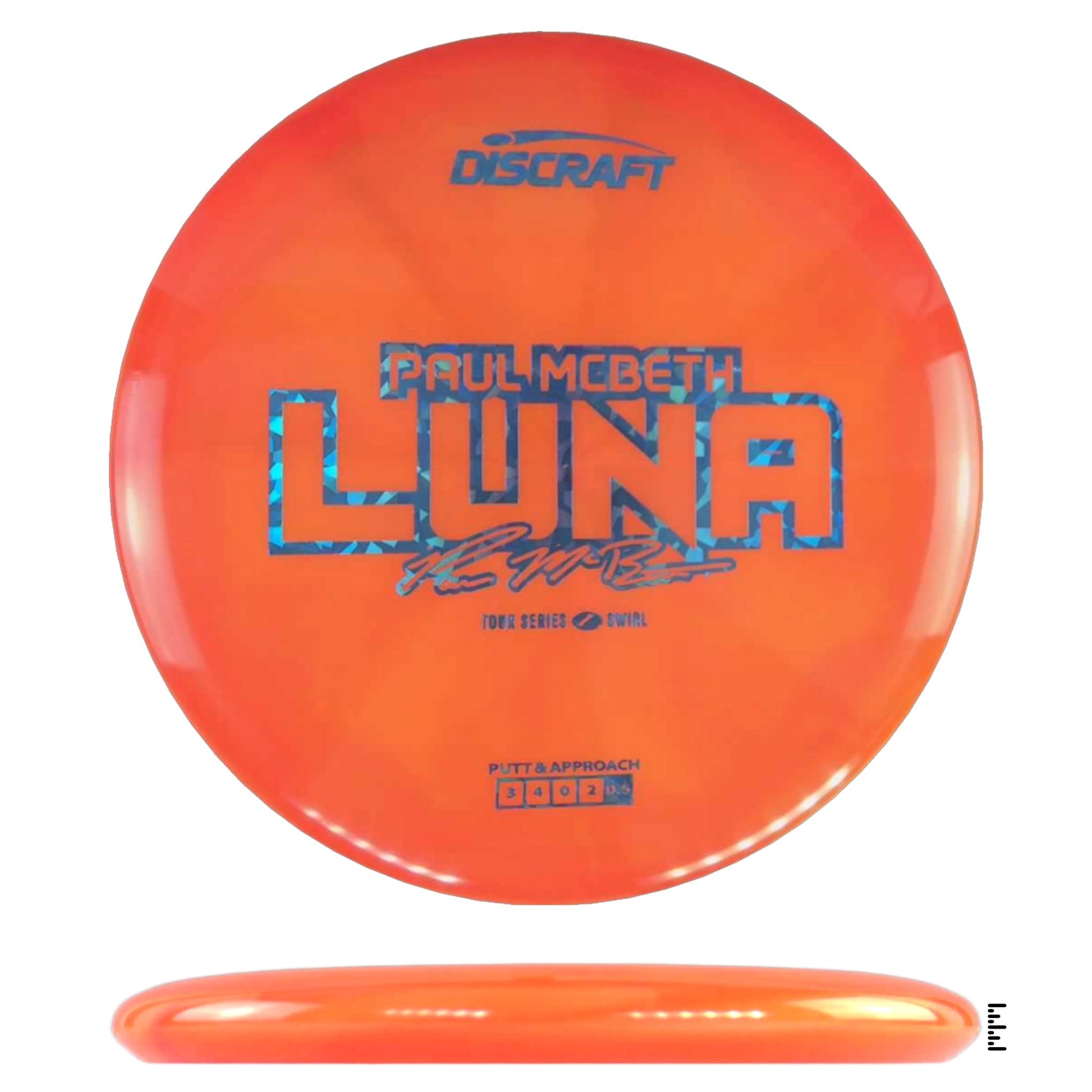 Discraft Z Swirl Luna 2025 Paul McBeth Tour Series - Orange - Powergrip USA