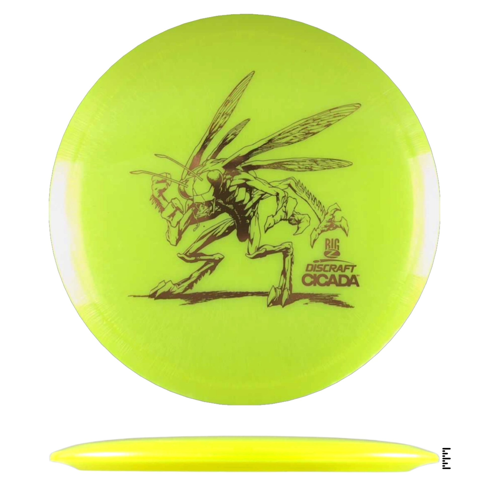 Discraft Big Z Cicada - Fluorescent Yellow - Powergrip USA