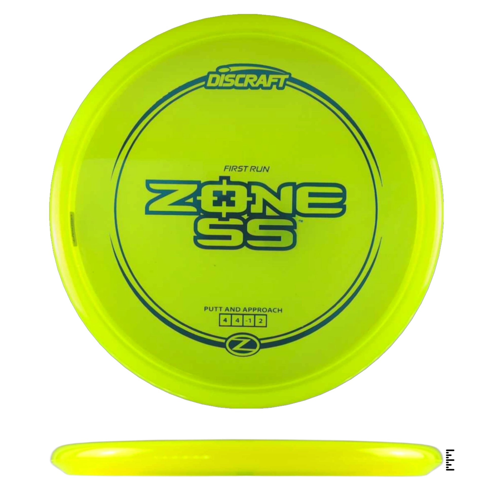 Discraft Z Line Zone SS - First Run - Fluorescent Yellow - Powergrip USA