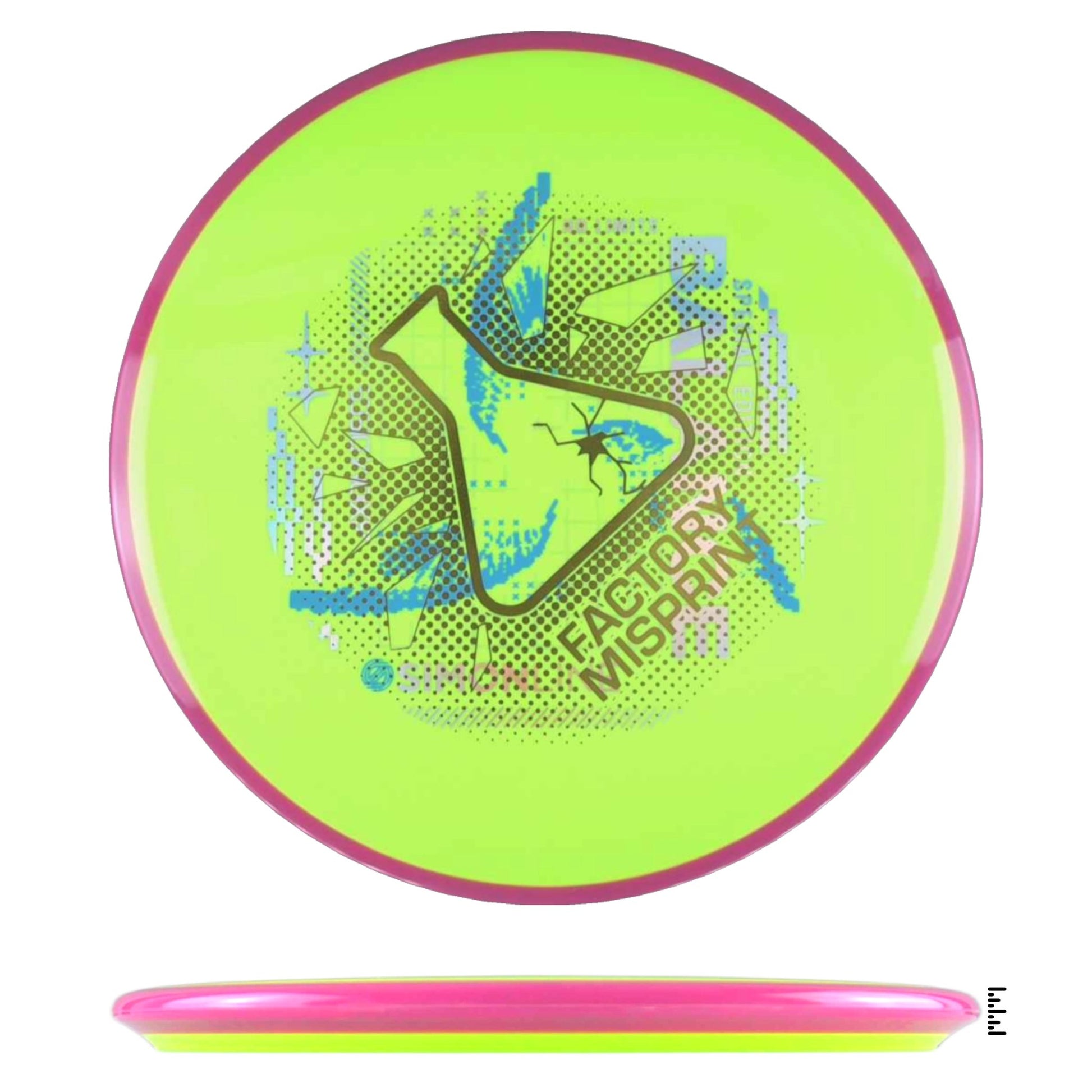 Axiom Discs Neutron Balance Factory Misprint - Lime / Magenta - Powergrip USA