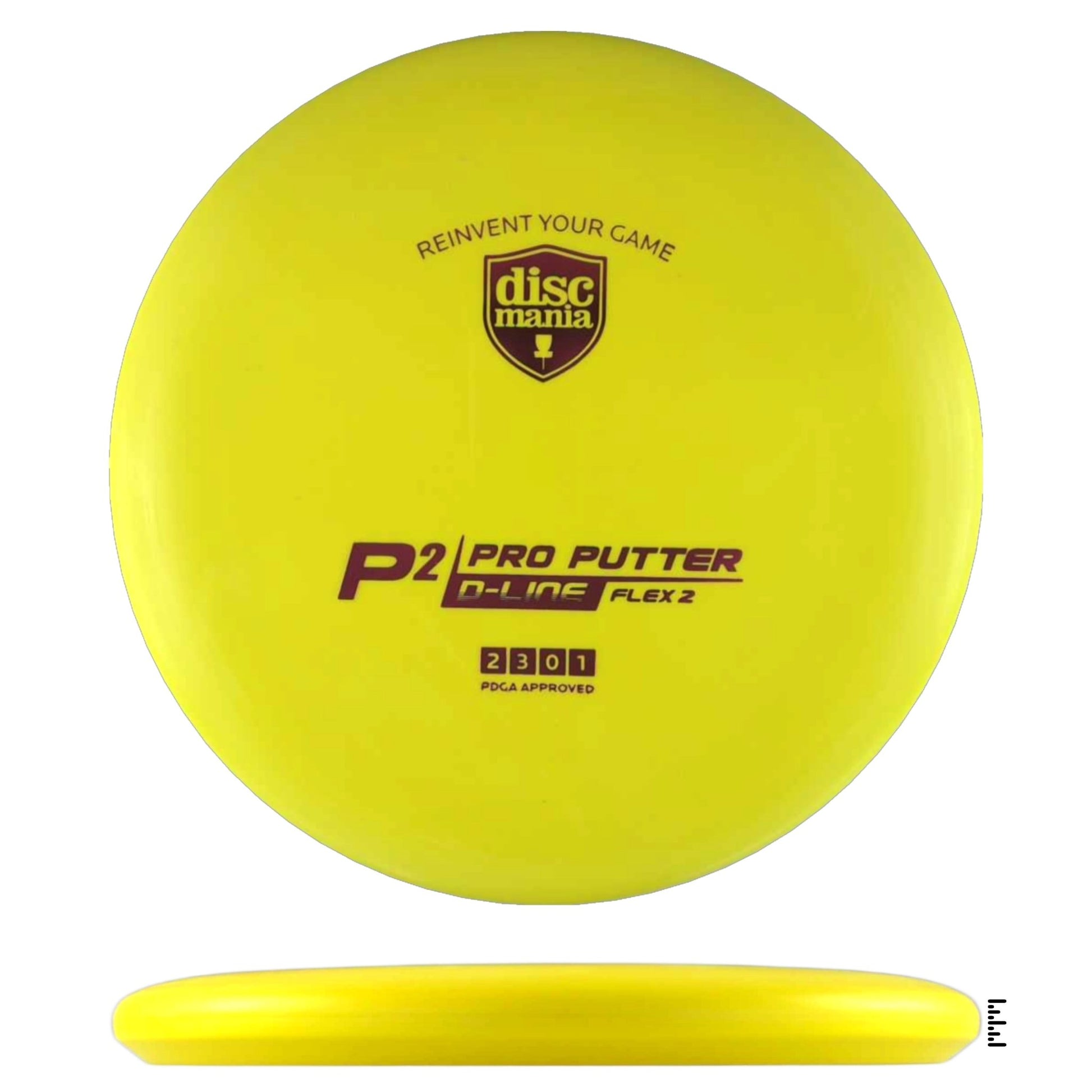 Discmania D - Line Flex 2 P2 - Yellow - Powergrip USA