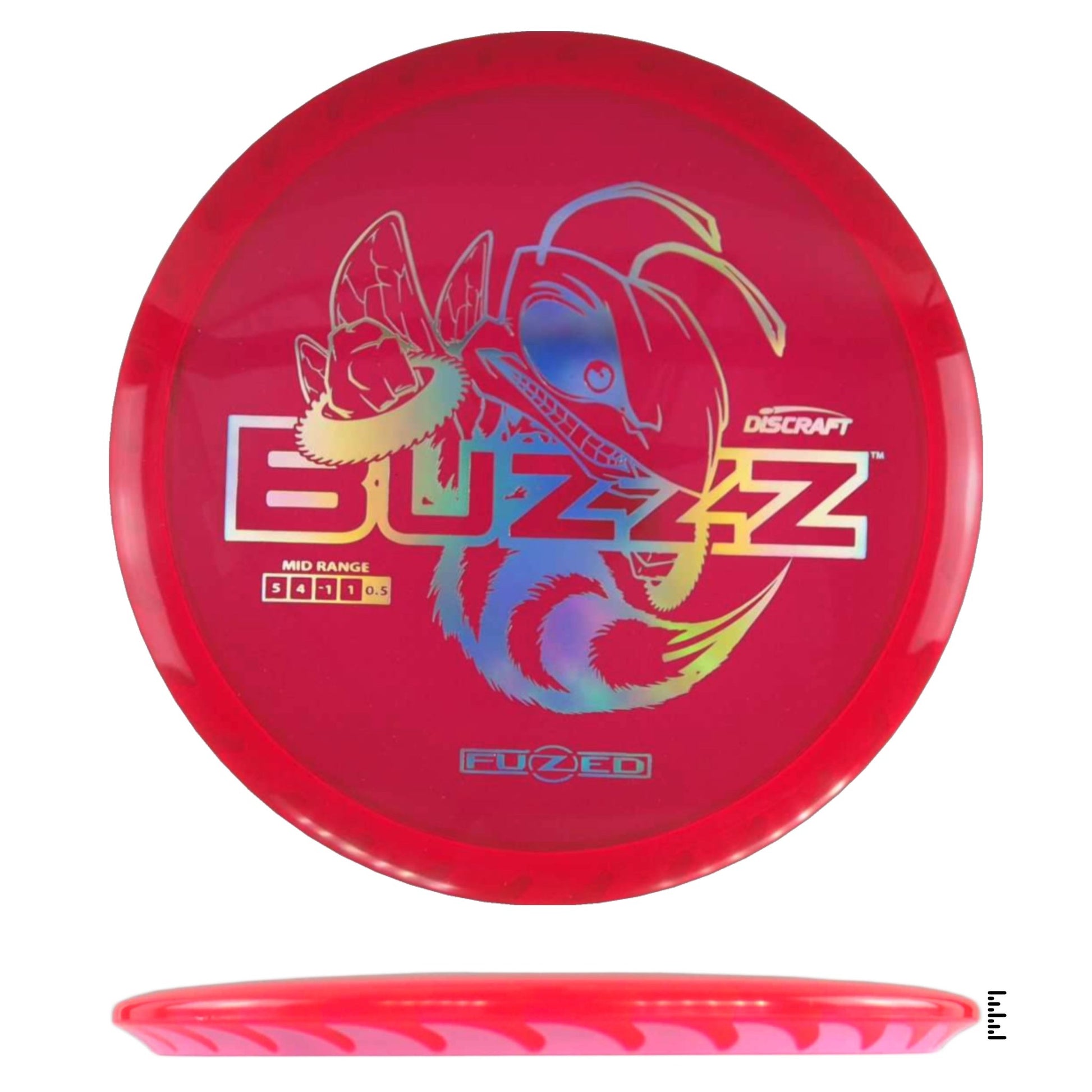 Discraft Fuzed Line Buzzz Saw Pattern (Buzzzsaw) - Red / Pink - Powergrip USA