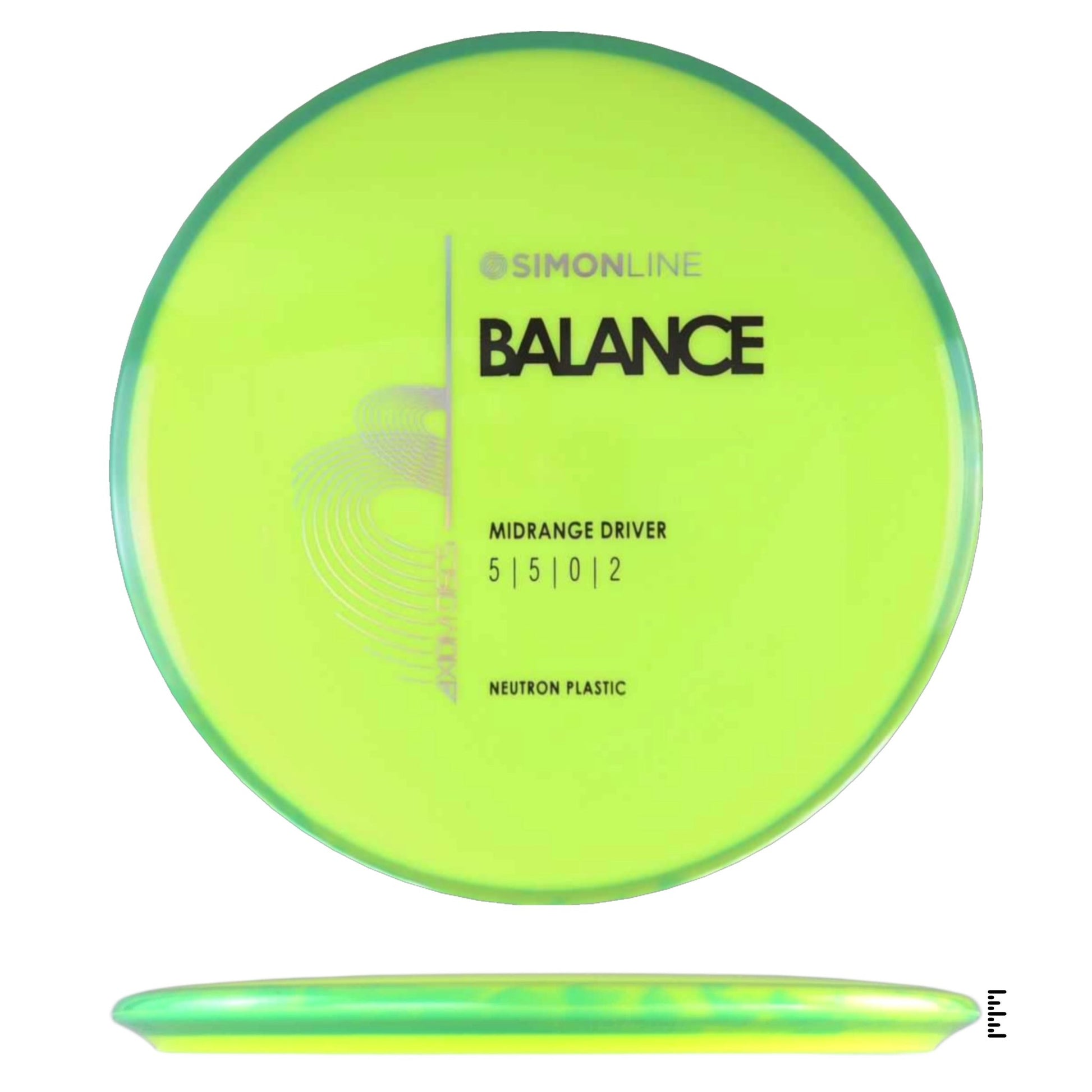 Axiom Discs Neutron Balance - Fluorescent Yellow / Turquoise - Powergrip USA