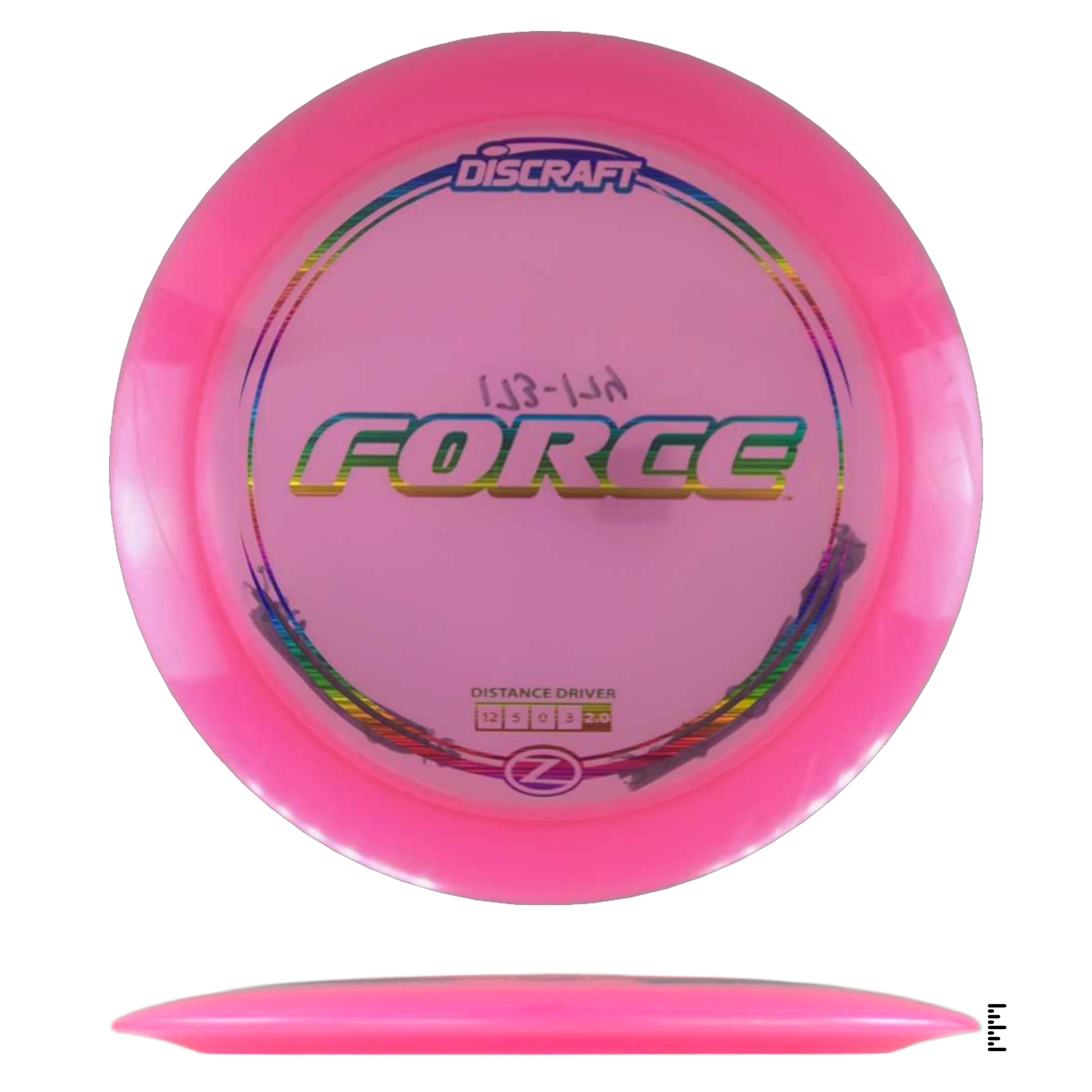 Pink Discraft Force disc golf disc