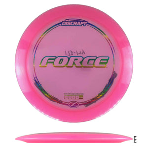 Pink Discraft Force disc golf disc