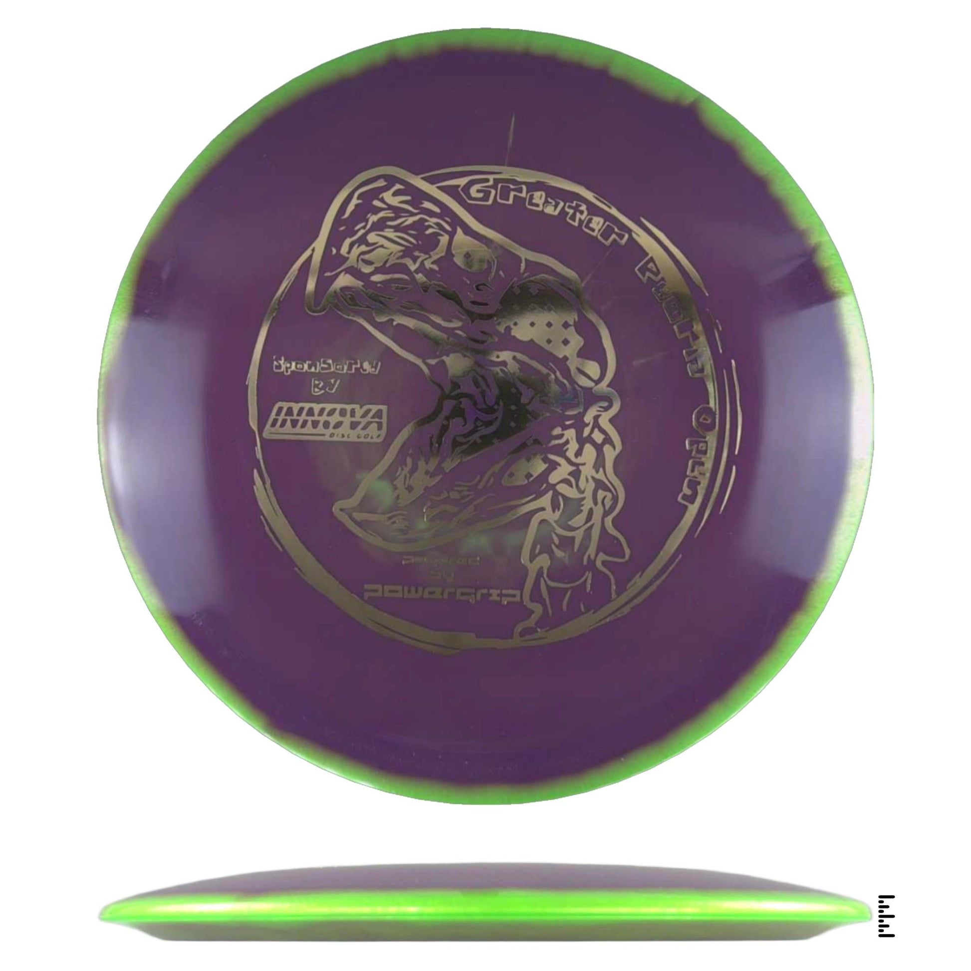 Innova Halo TeeBird3 - 2024 Greater Peoria Open - Violet / Lime - Powergrip USA
