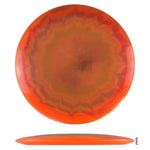Orange disc golf disc