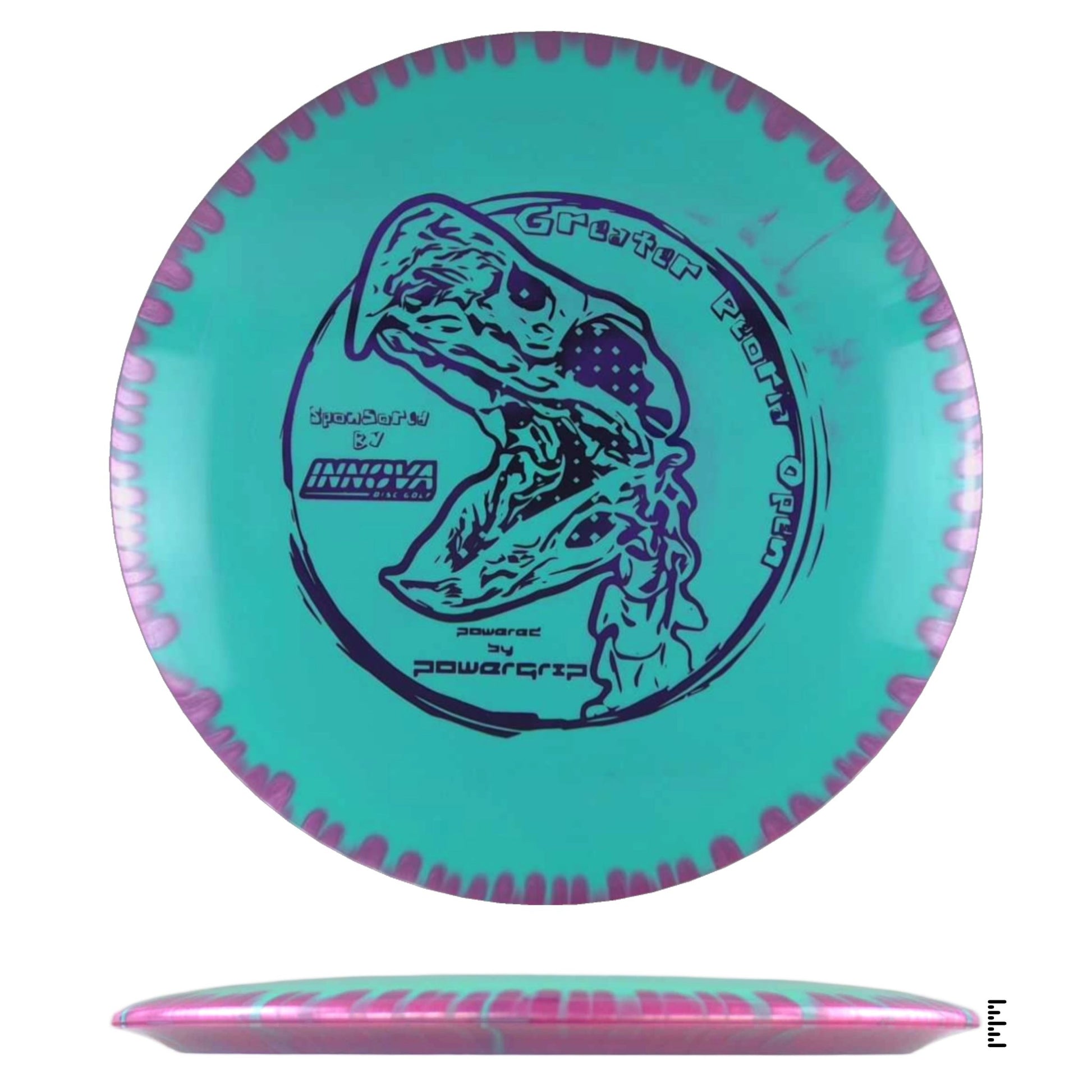Innova Halo TeeBird3 - 2024 Greater Peoria Open - Turquoise / Violet - Powergrip USA