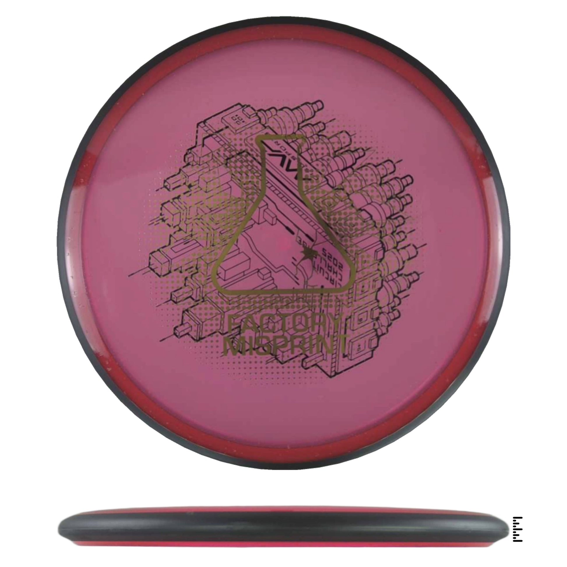 MVP Disc Sports Particle Glow Proton Uplink Factory Misprint - Red - Powergrip USA