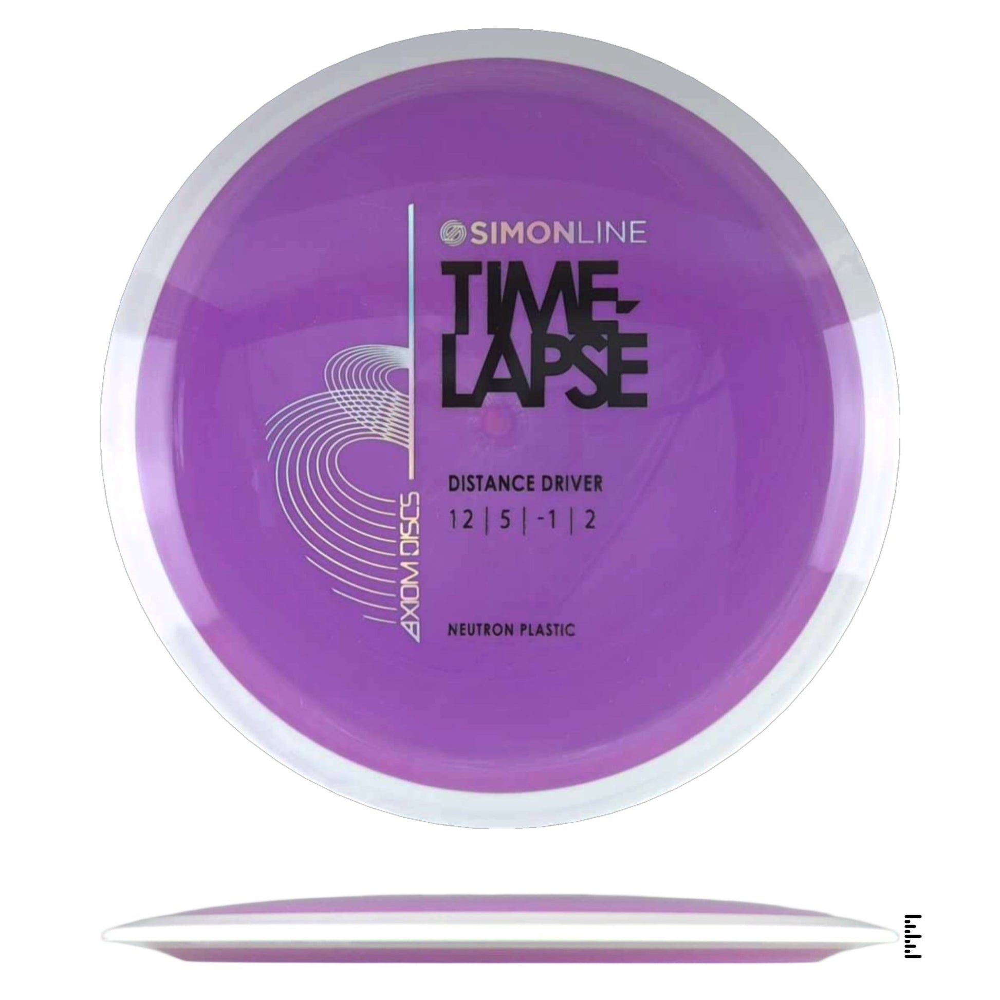 Axiom Discs Simon Line Neutron Time - Lapse - Plum / White - Powergrip USA