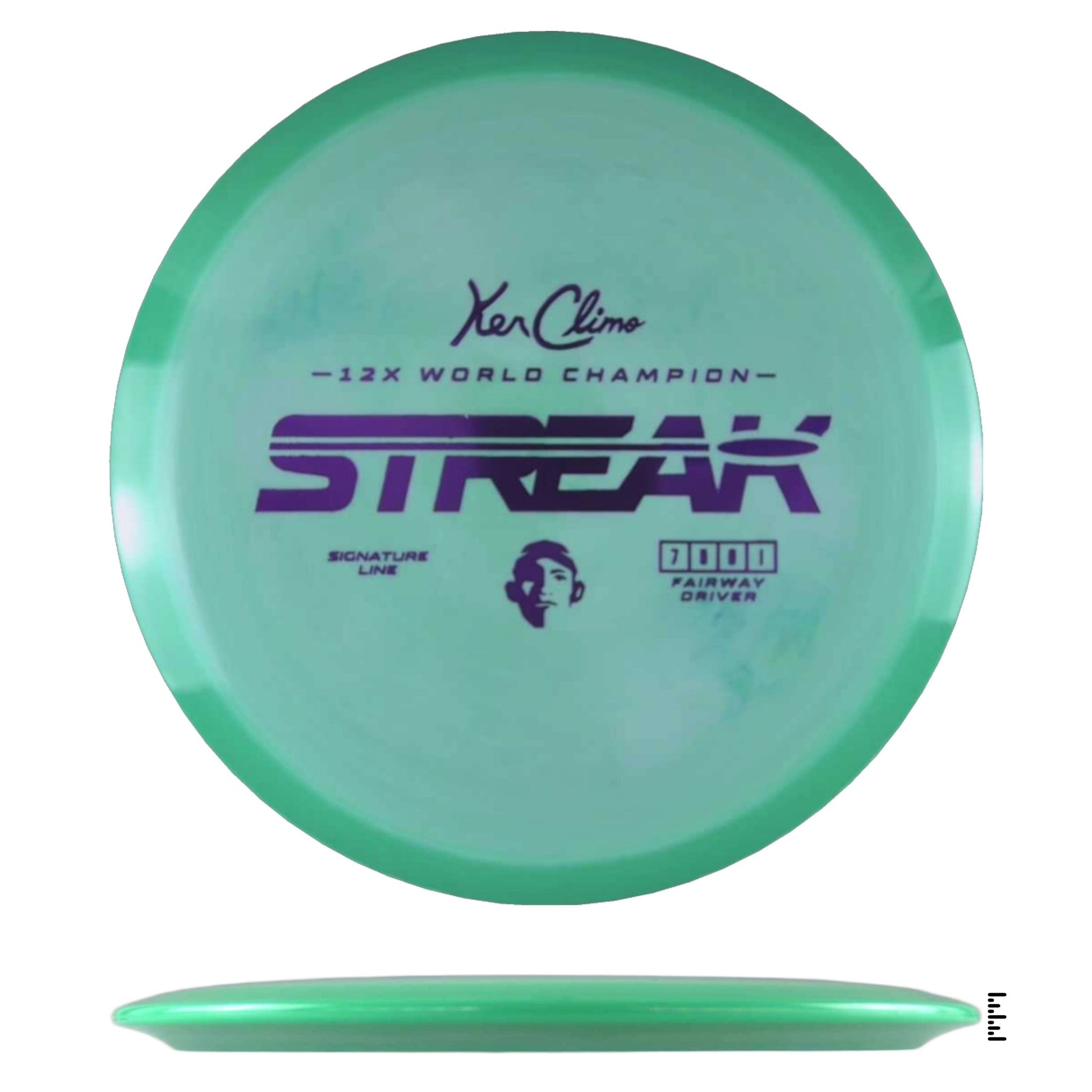 Climo Disc Golf Signature Line Streak - Light Green - Powergrip USA