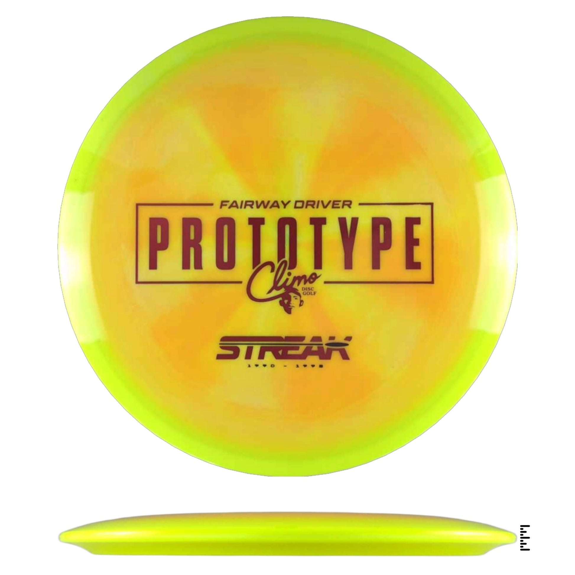 Climo Disc Golf Signature Line Streak Prototpye - Unique - Powergrip USA