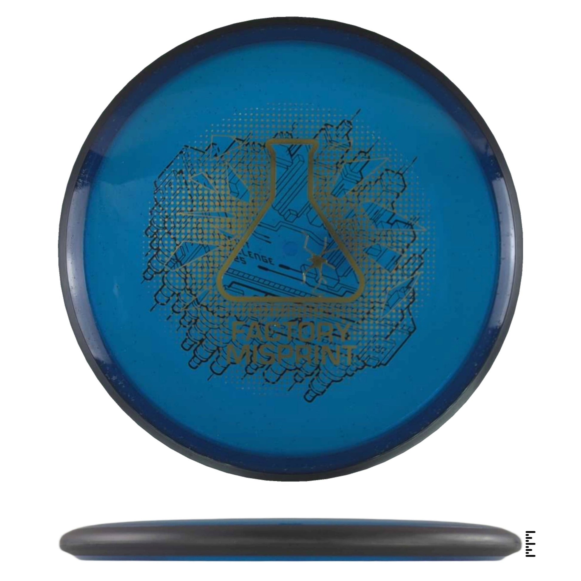 MVP Disc Sports Particle Glow Proton Uplink Factory Misprint - Blue - Powergrip USA
