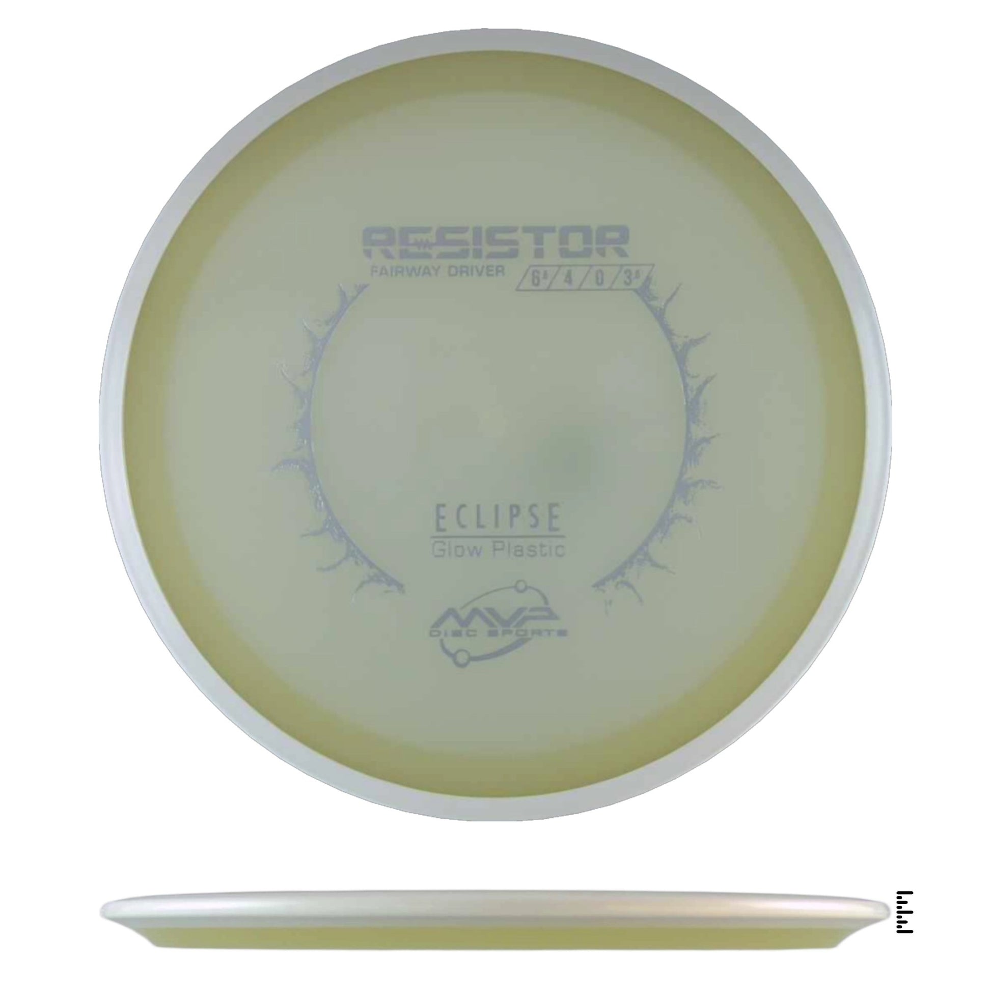 MVP Disc Sports Eclipse Resistor - Glow / White - Powergrip USA