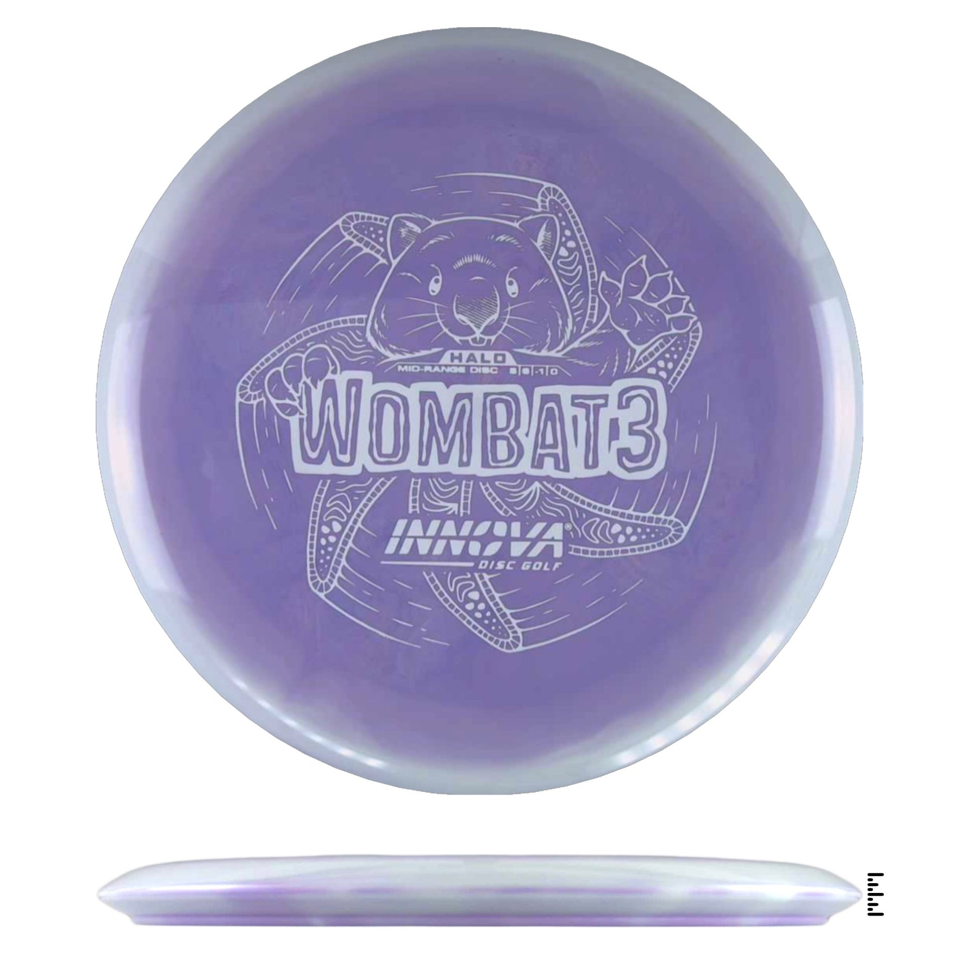 Innova Halo Star Wombat3 - Plum / White - Powergrip USA
