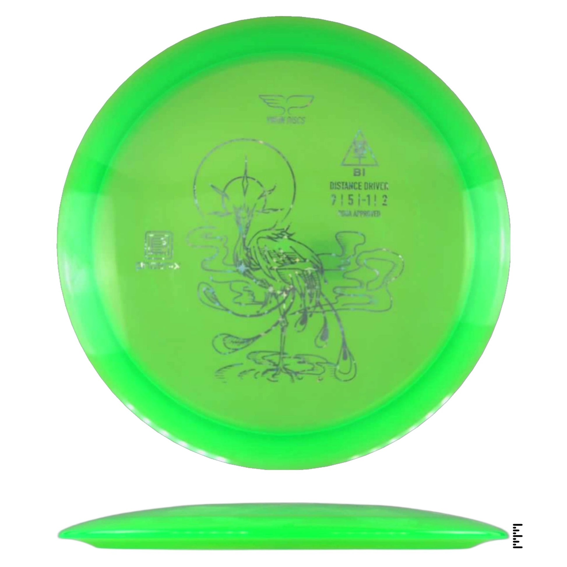Yikun Discs Phoenix Bi - Green - Powergrip USA