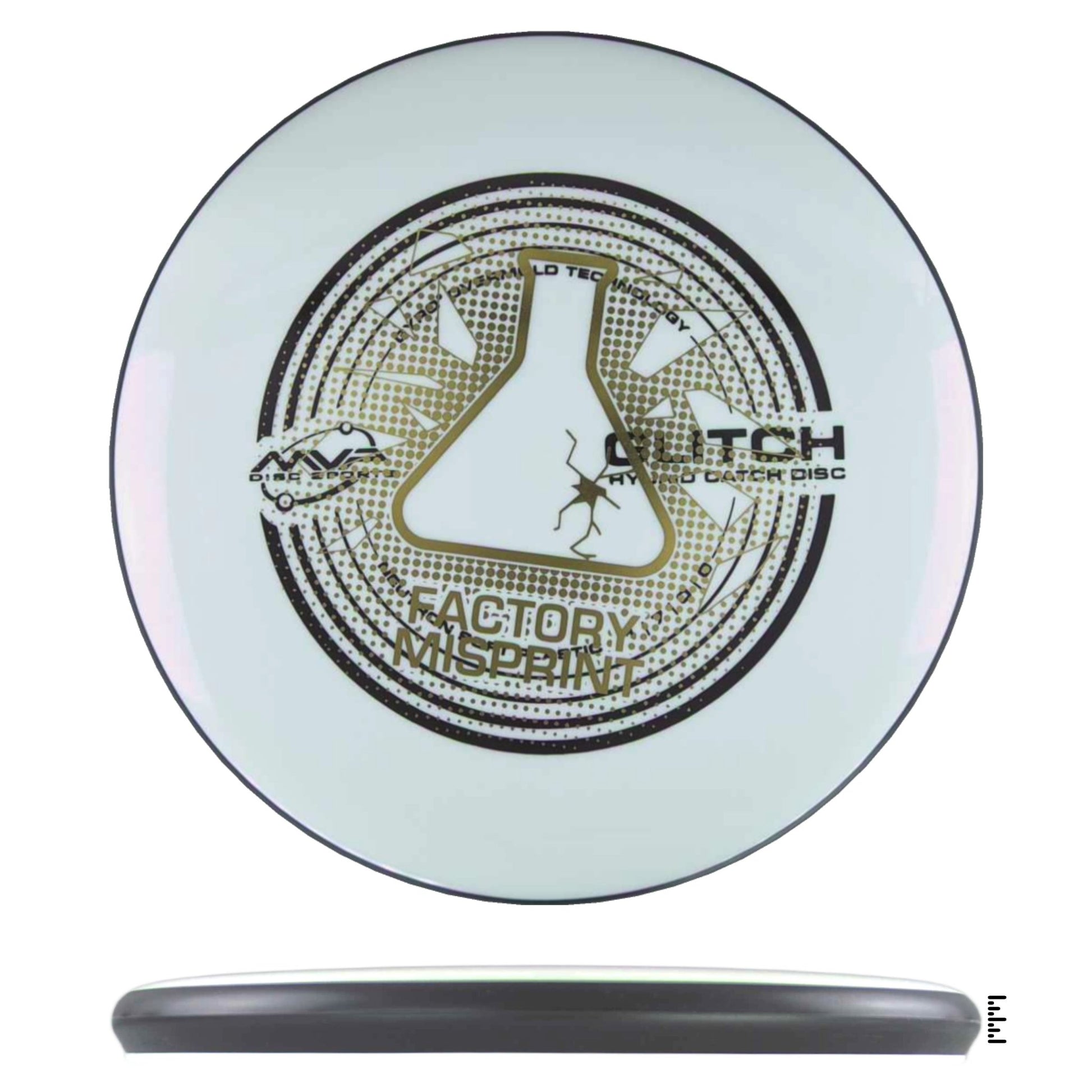 MVP Disc Sports Neutron Soft Glitch Factory Misprint - White - Powergrip USA