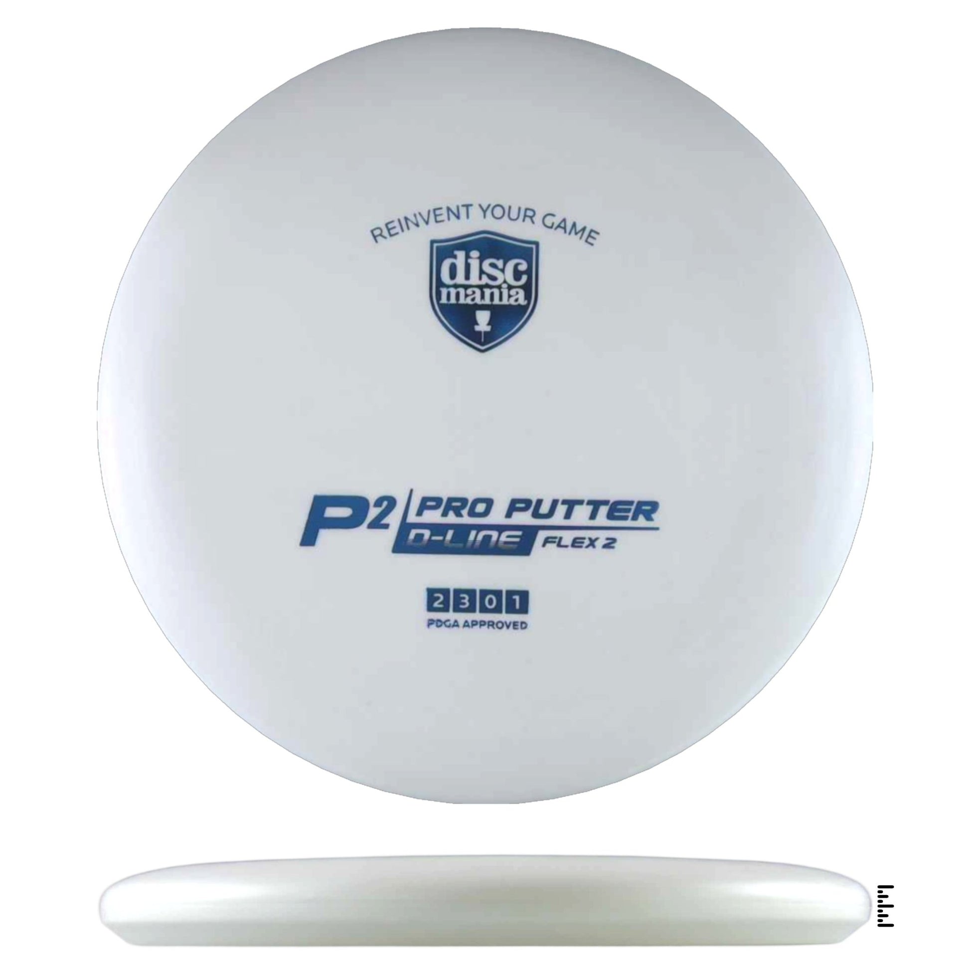 Discmania D - Line Flex 2 P2 - White - Powergrip USA